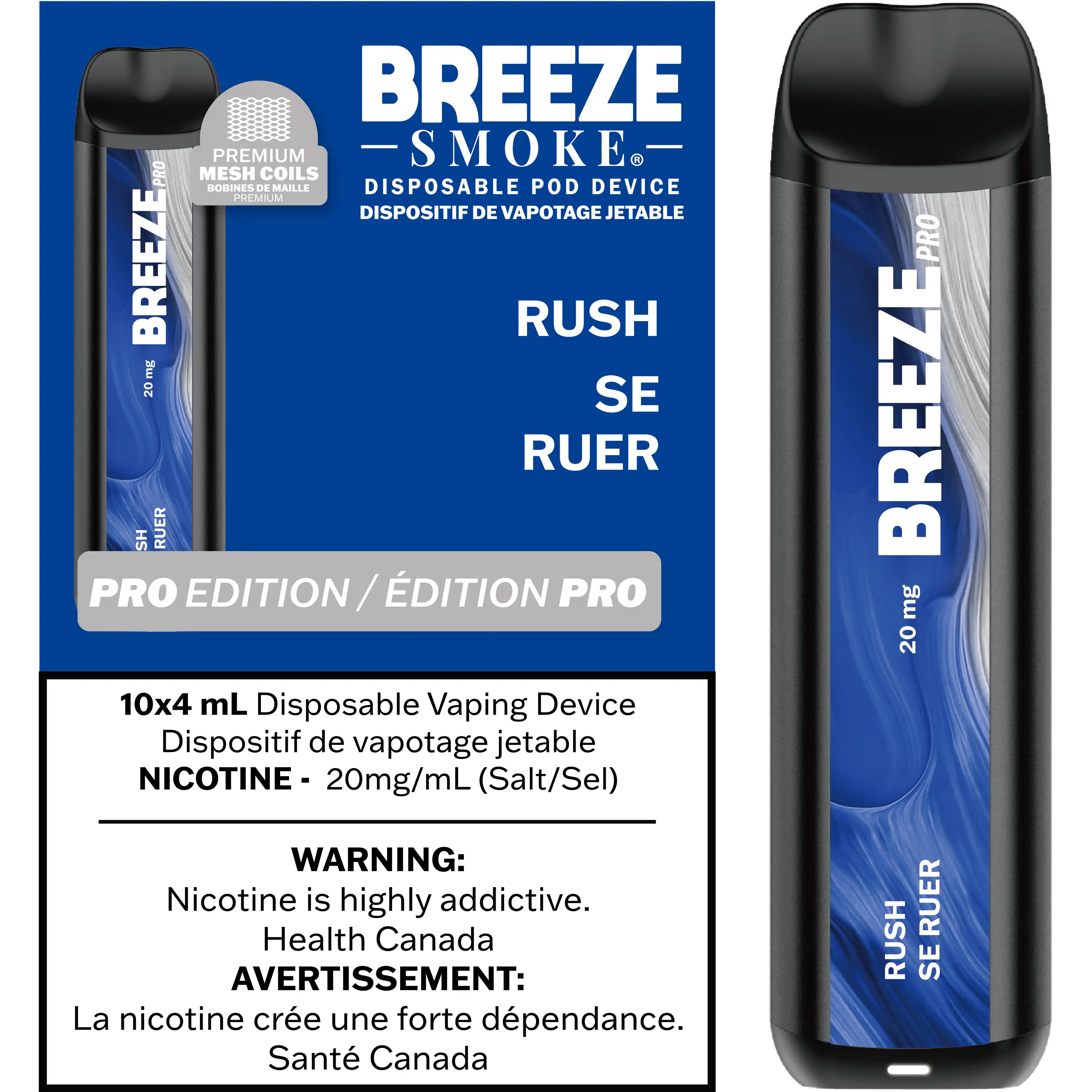 Breeze Pro 2K - Cigarette Électronique Jetable