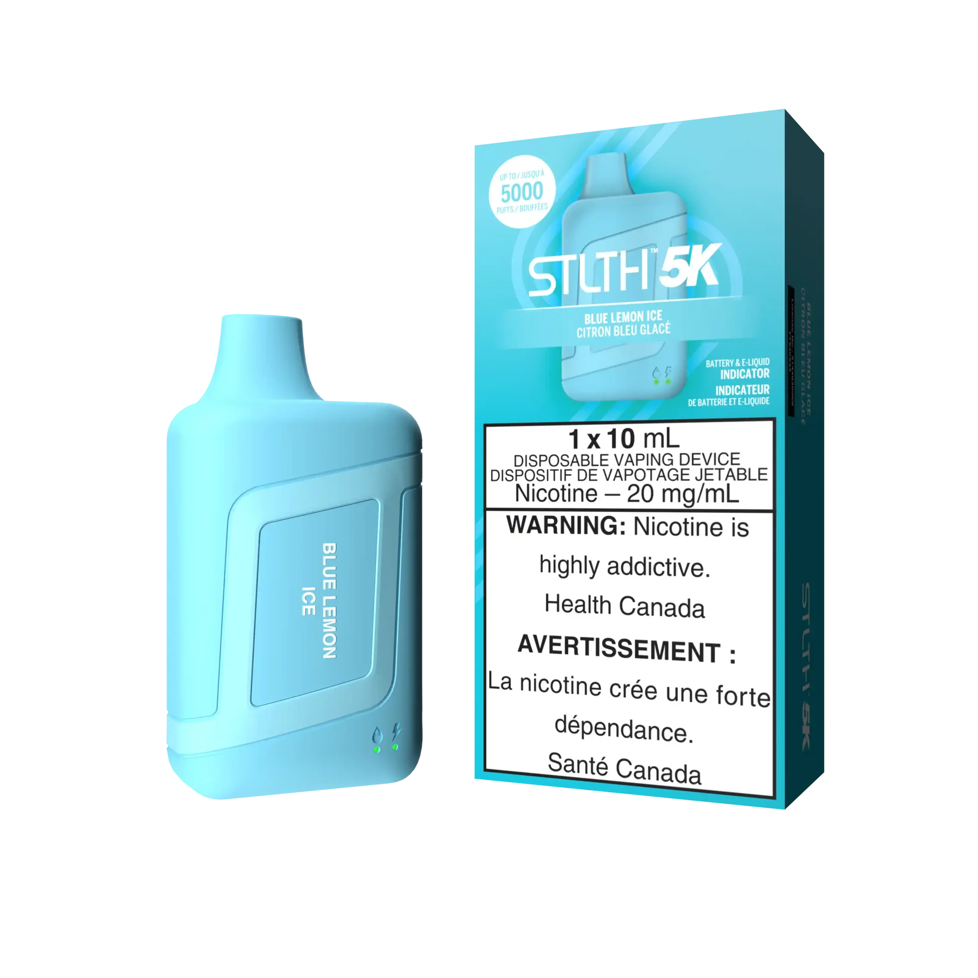 Blue Lemon Ice Stlth 5K Box - Disposable Vape by STLTH