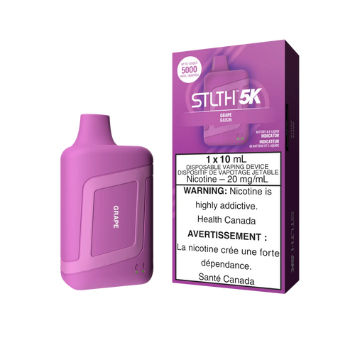 Grape Stlth 5K Box - Disposable Vape by STLTH