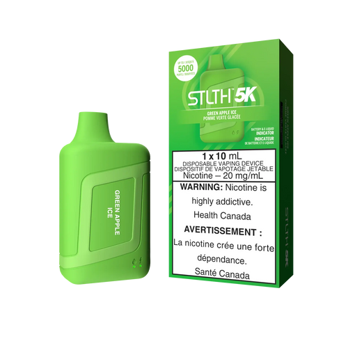 Green Apple Ice Stlth 5K Box - Disposable Vape by STLTH