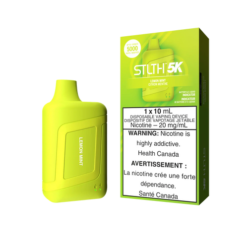 Lemon Mint Stlth 5K Box - Disposable Vape