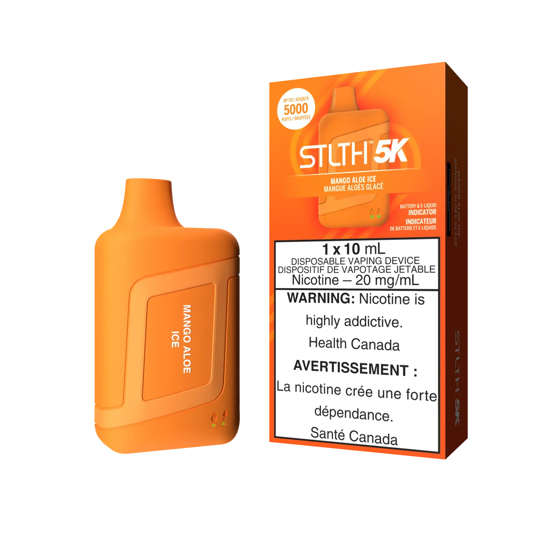Mango Aloe Ice Stlth 5K Box - Disposable Vape by STLTH