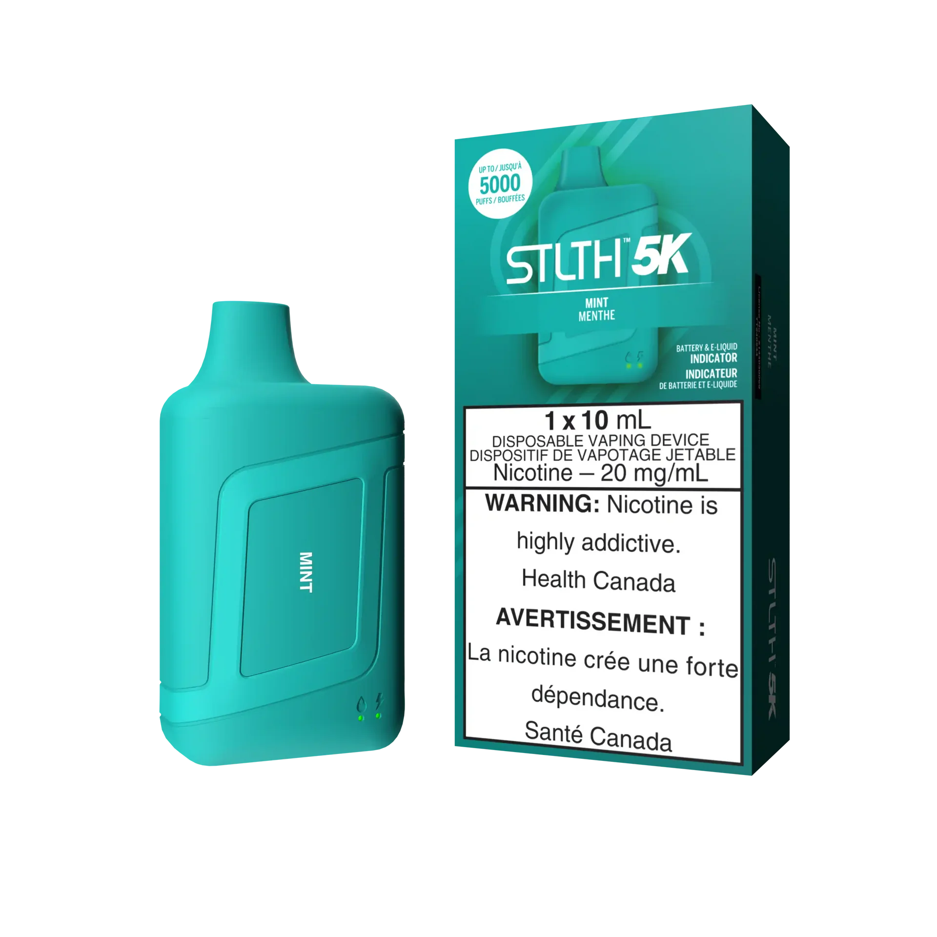 Mint Stlth 5K Box - Disposable Vape by STLTH