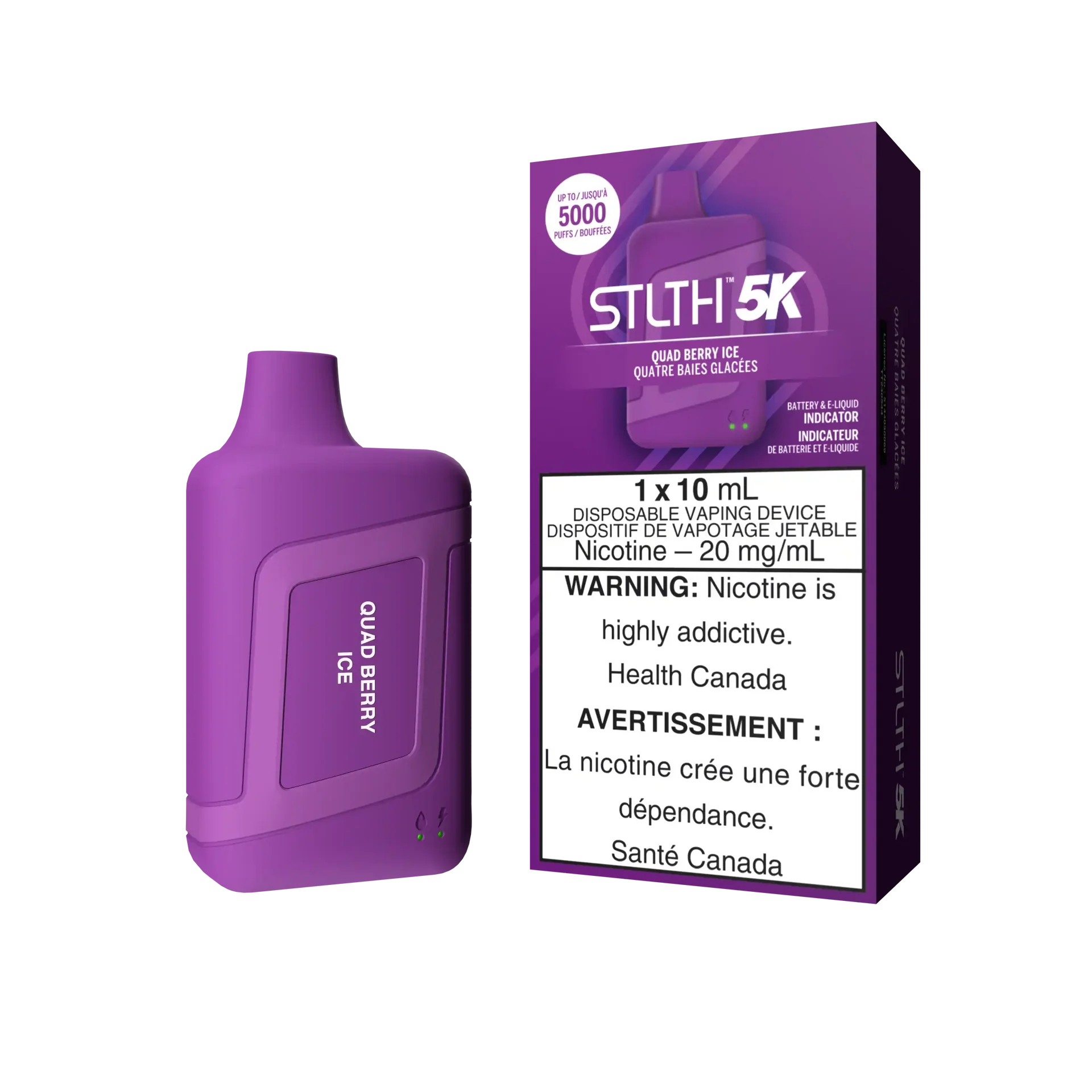 Quad Berry Ice Stlth 5K Box - Disposable Vape by STLTH