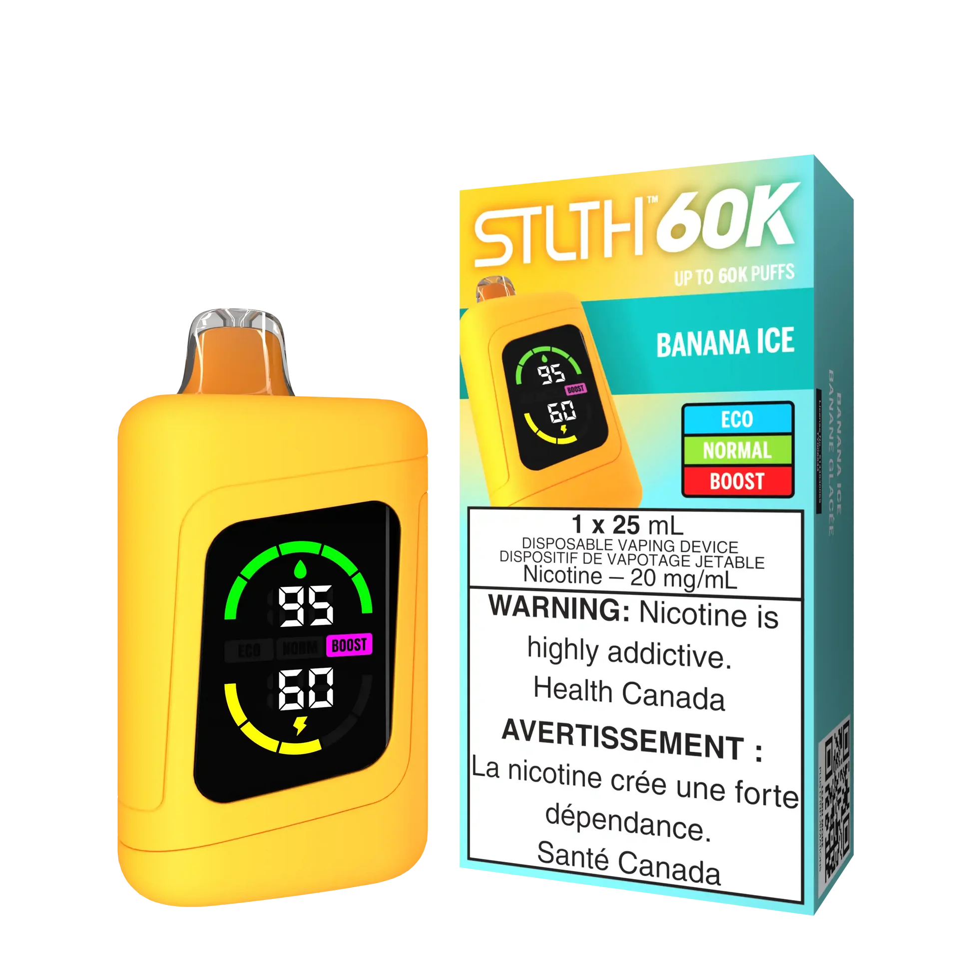 Banana Ice Stlth 60K - Disposable Vape by STLTH