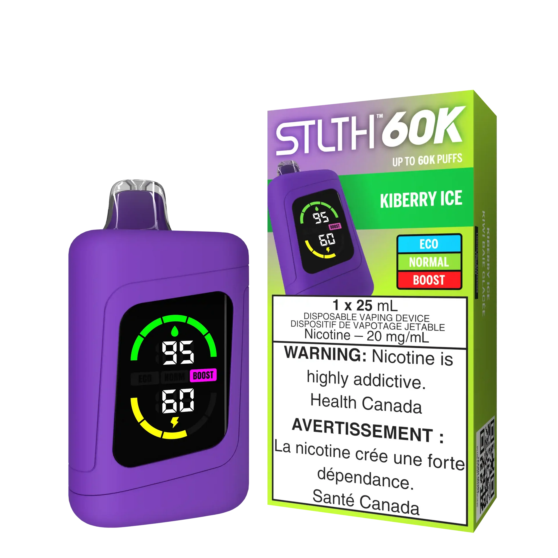 Kiberry Ice Stlth 60K - Disposable Vape by STLTH