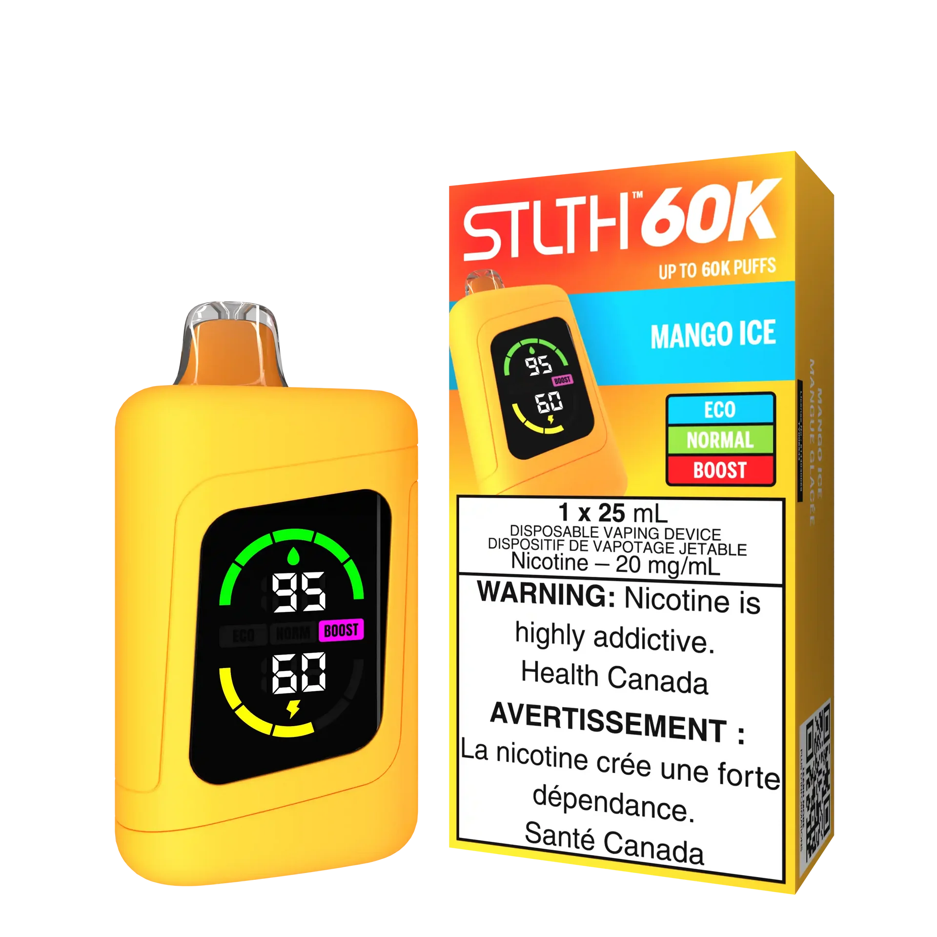 Mango Ice Stlth 60K - Disposable Vape by STLTH