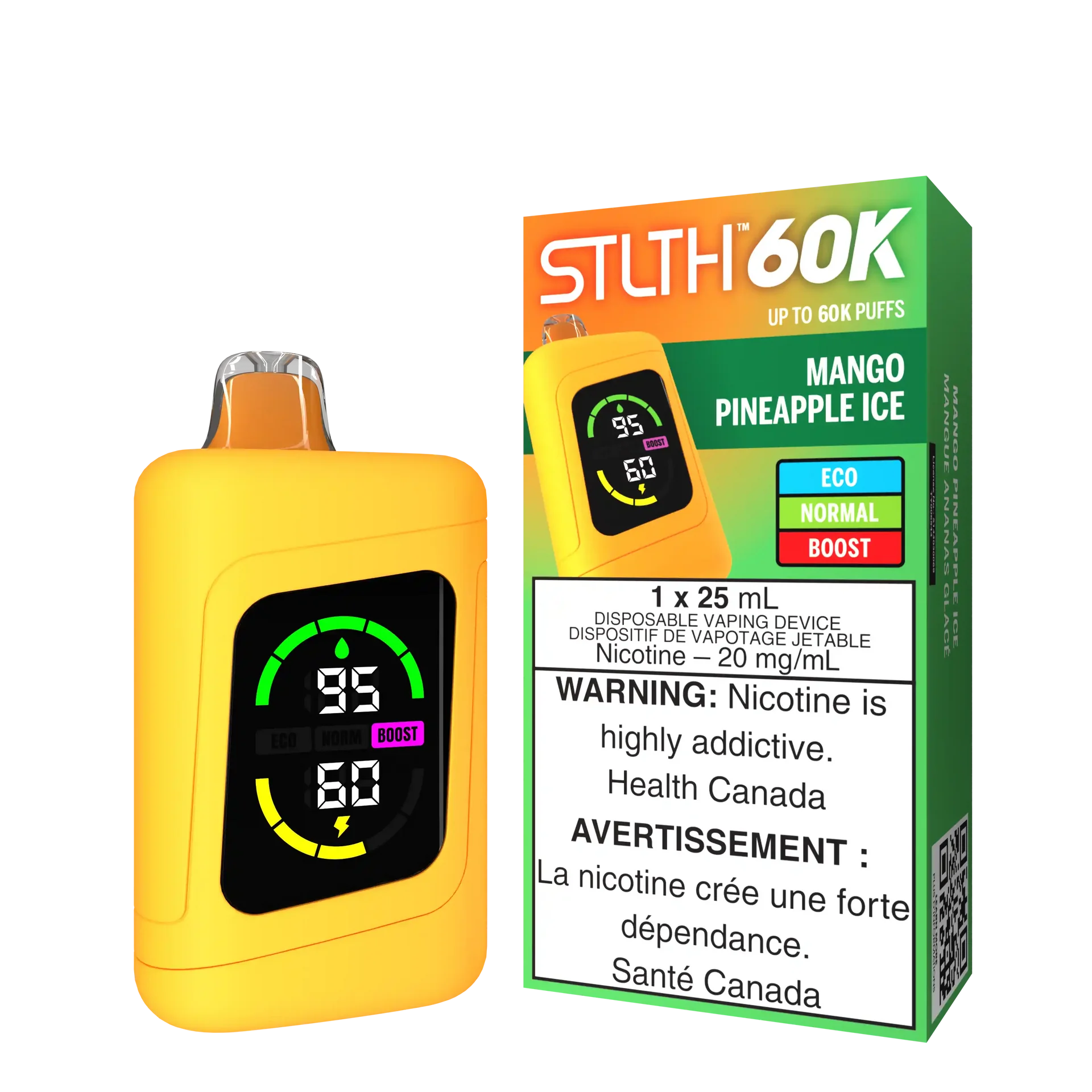 Mango Pineapple Ice Stlth 60K - Disposable Vape by STLTH