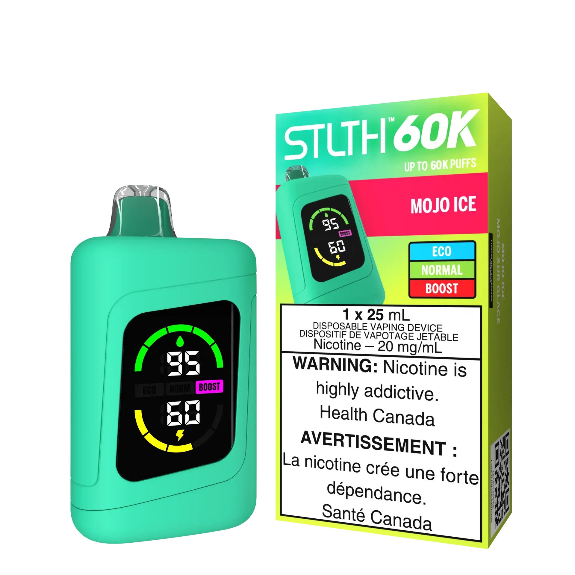 Mojo Ice Stlth 60K - Disposable Vape by STLTH