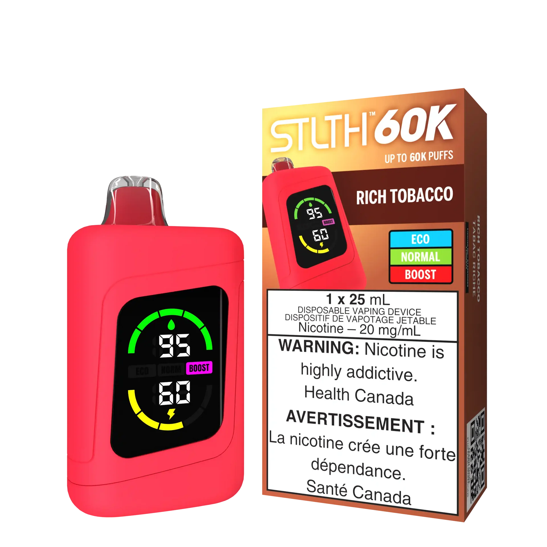Rich Tobacco Stlth 60K - Disposable Vape by STLTH