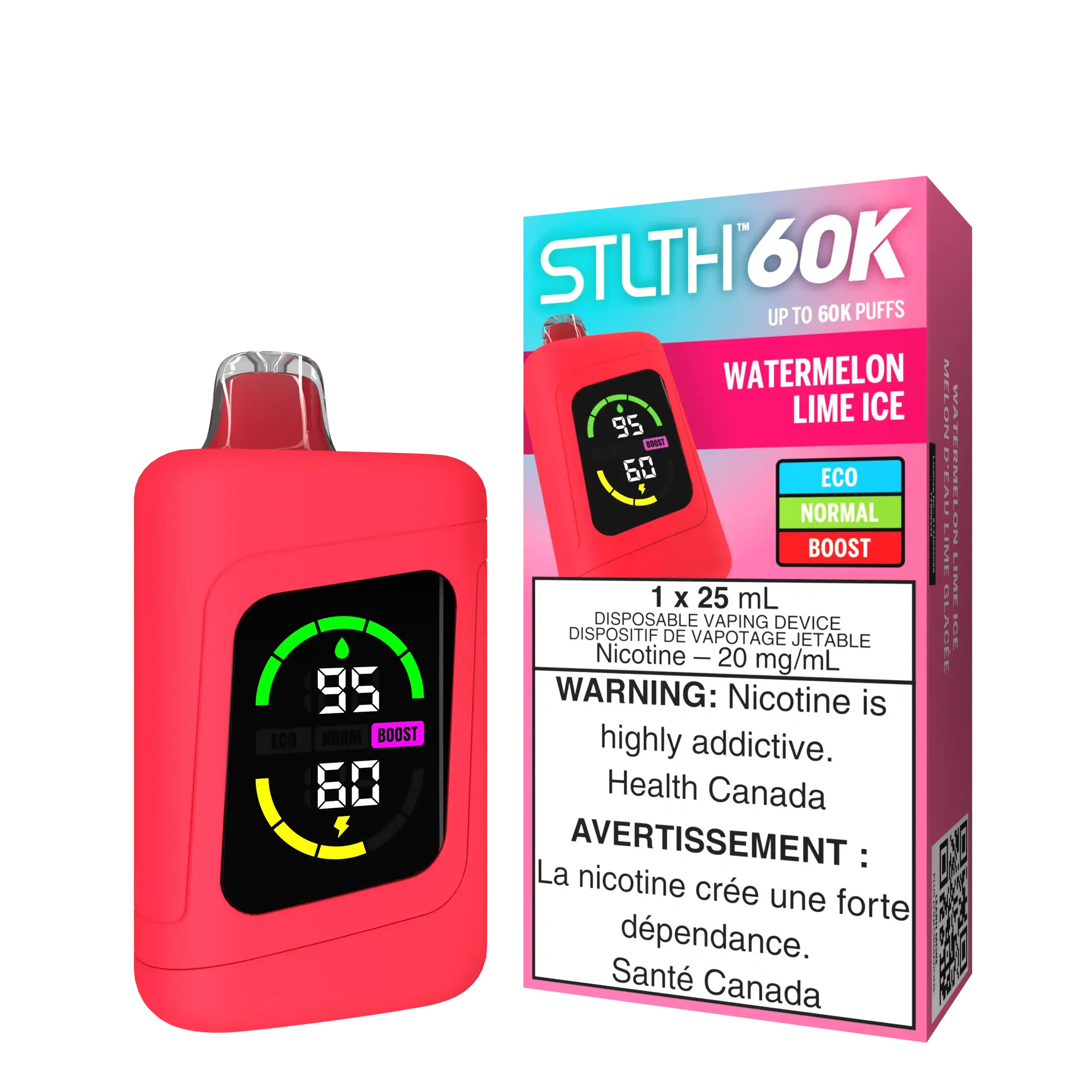 Watermelon Lime Ice Stlth 60K - Disposable Vape by STLTH