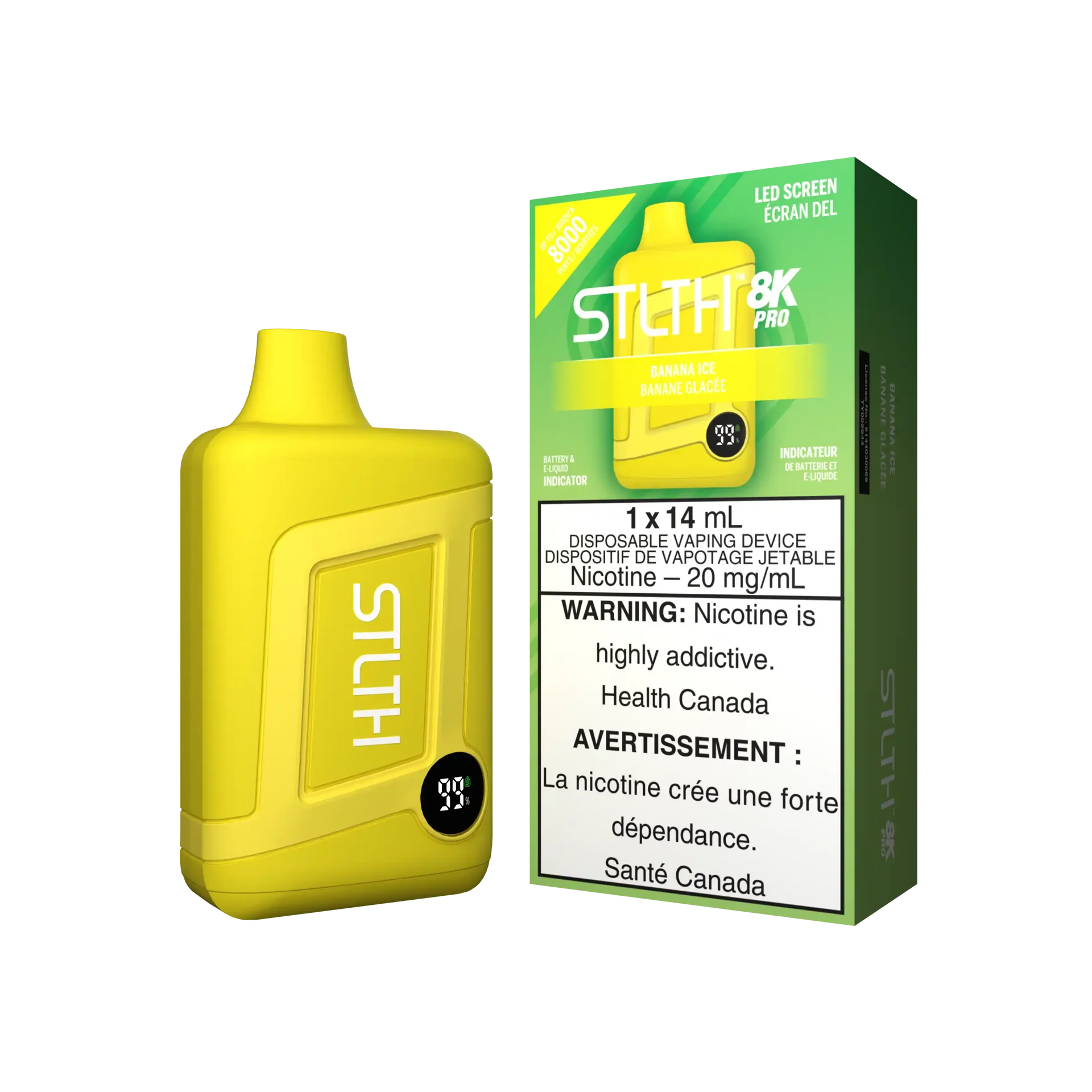 Banana Ice Stlth 8K Pro - Disposable Vape by STLTH