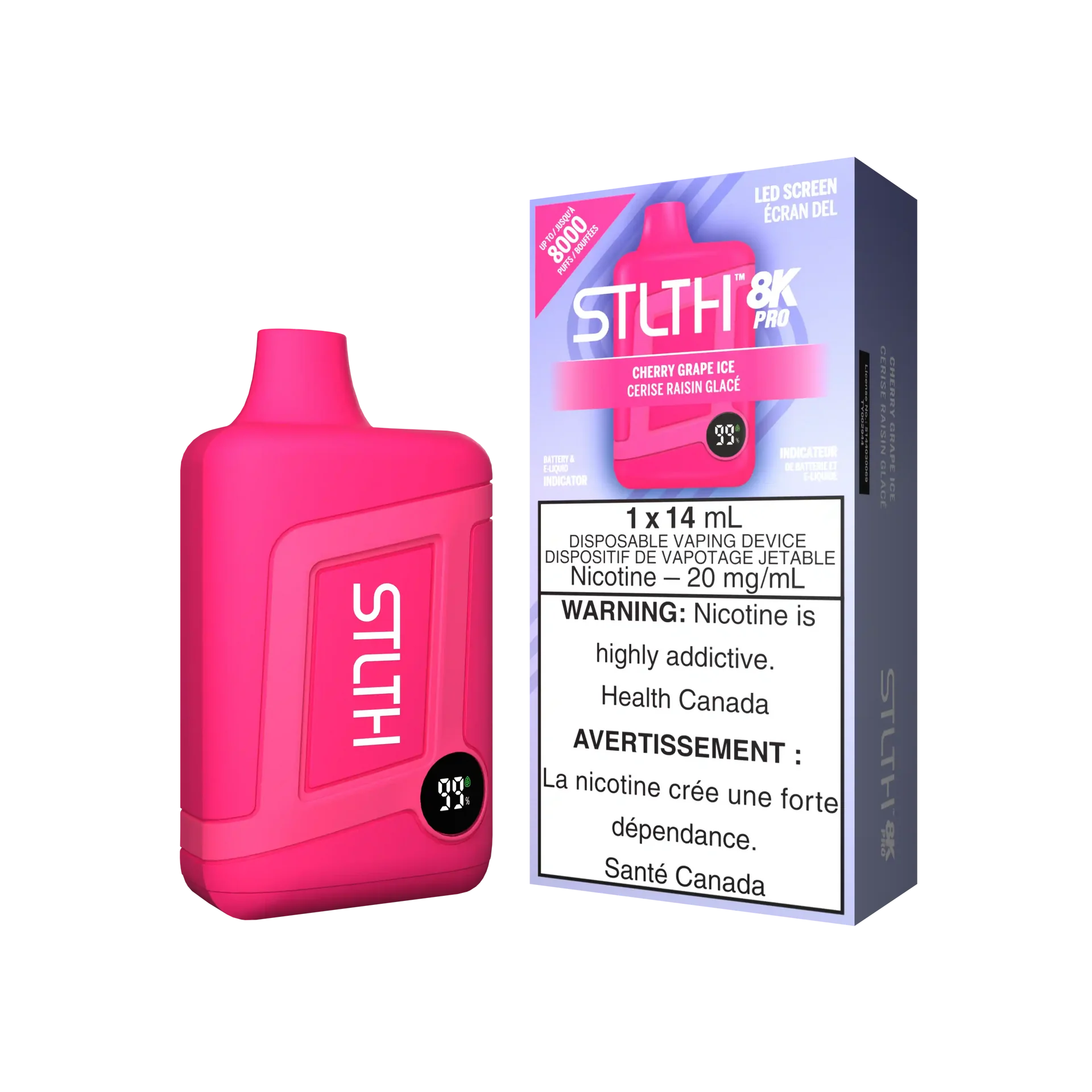 Cherry Grape Ice Stlth 8K Pro - Disposable Vape by STLTH