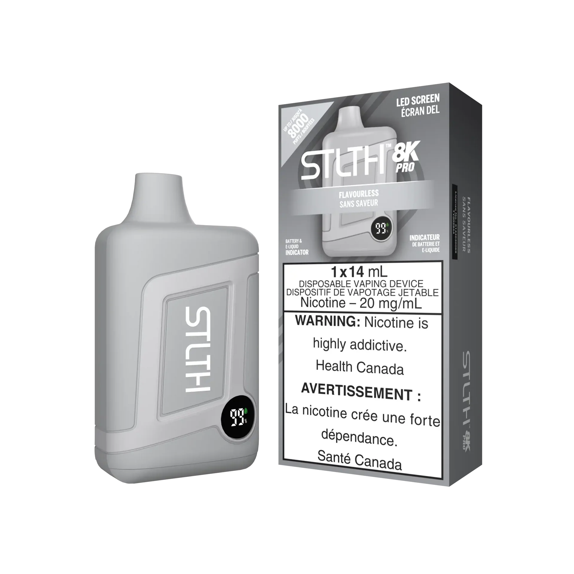 Flavourless Stlth 8K Pro - Disposable Vape by STLTH