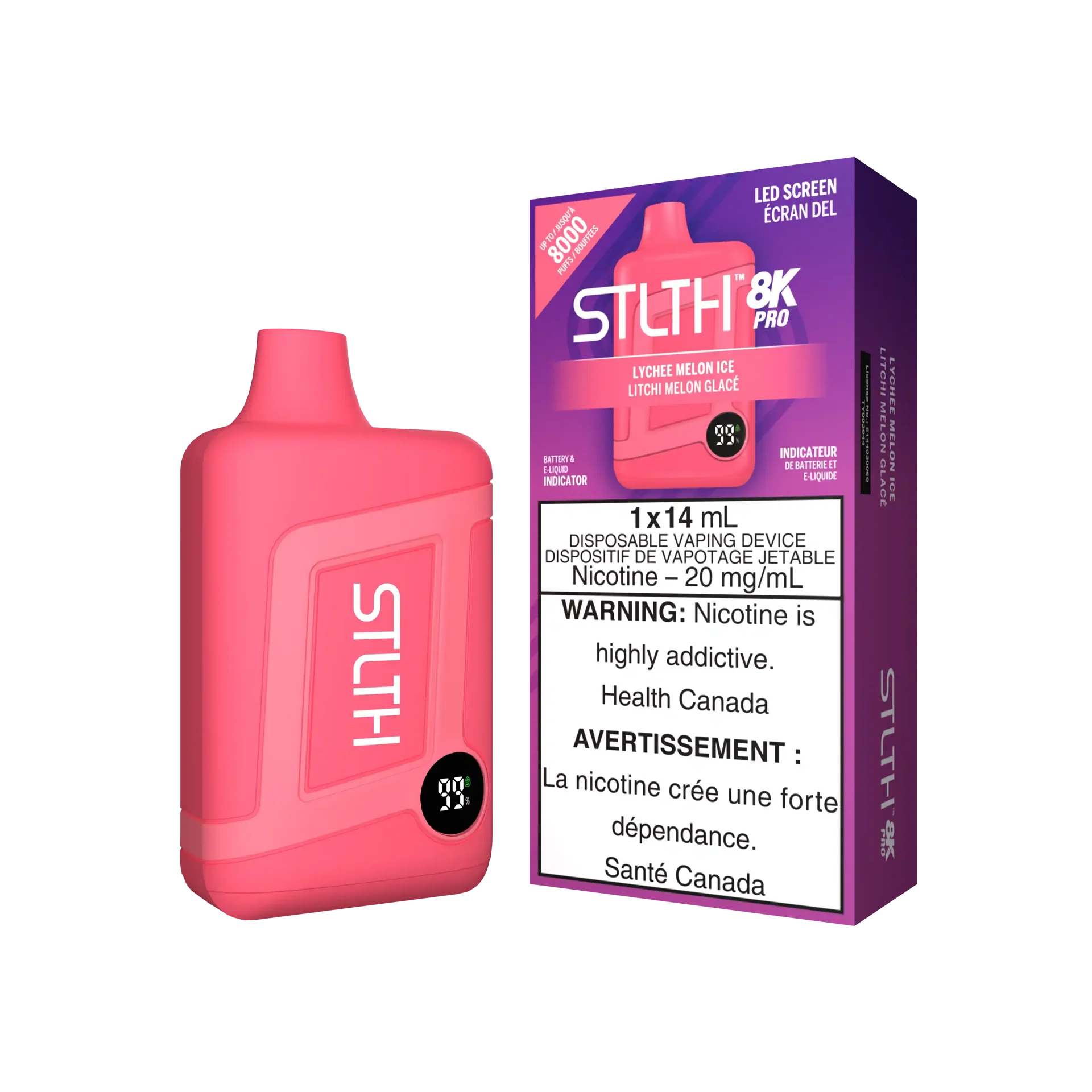 Lychee Melon Ice Stlth 8K Pro - Disposable Vape by STLTH