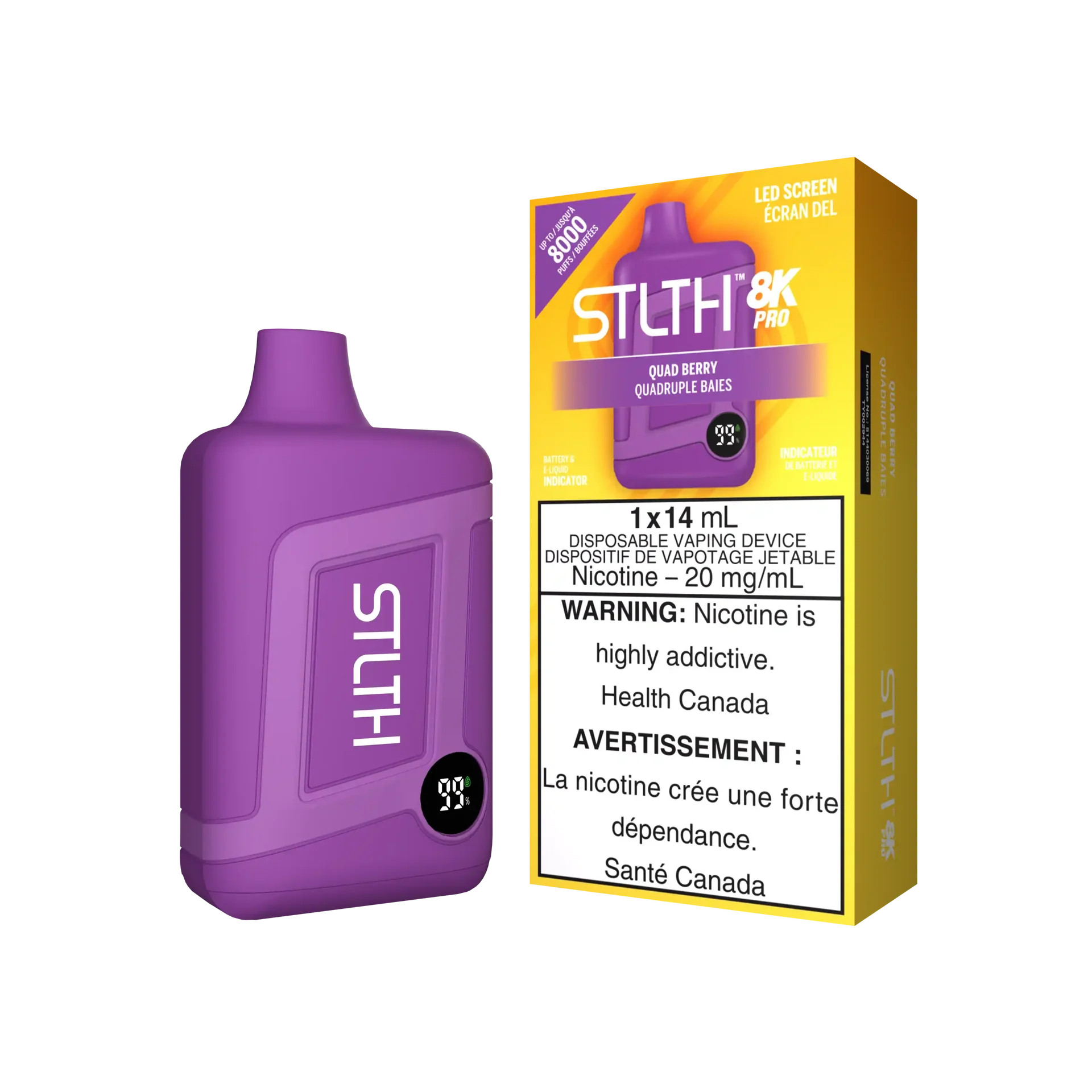 Quad Berry Stlth 8K Pro - Disposable Vape by STLTH