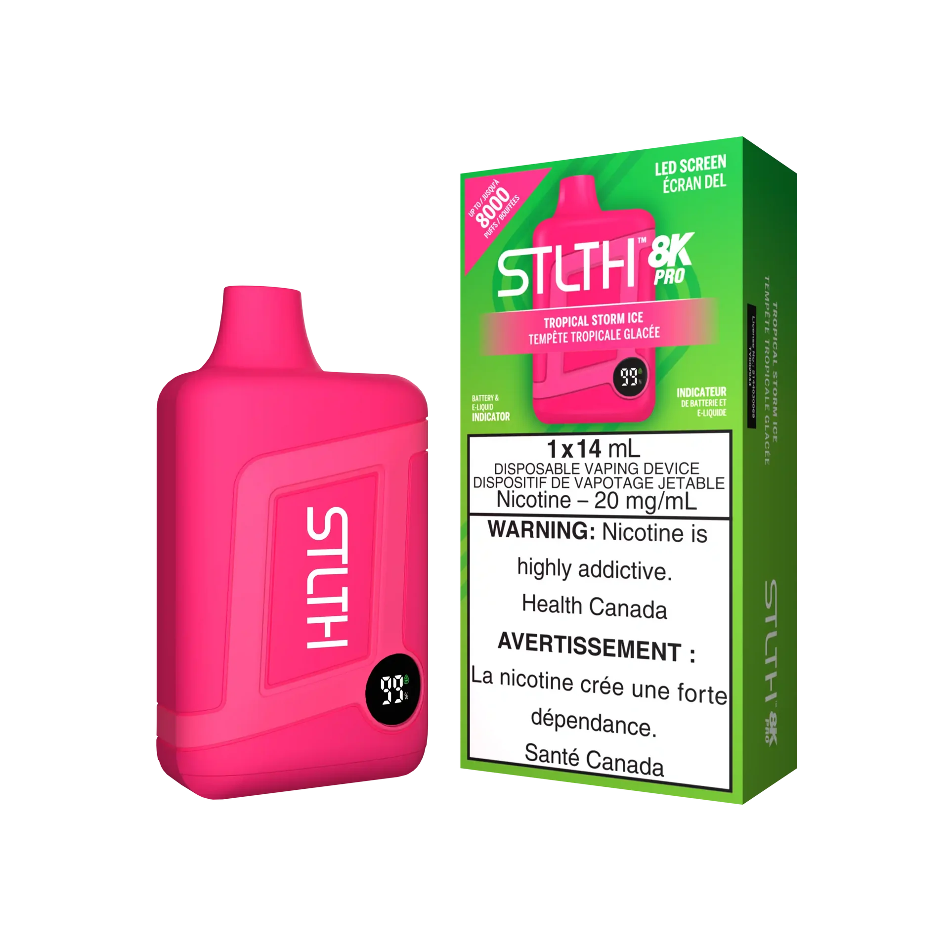 Tropical Storm Ice Stlth 8K Pro - Disposable Vape by STLTH