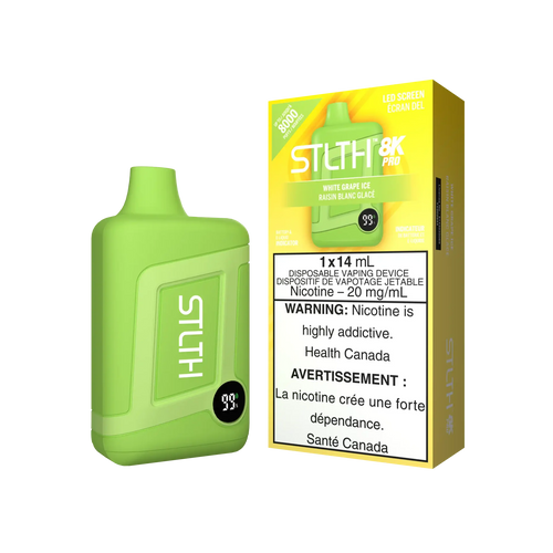 White Grape Ice Stlth 8K Pro - Disposable Vape