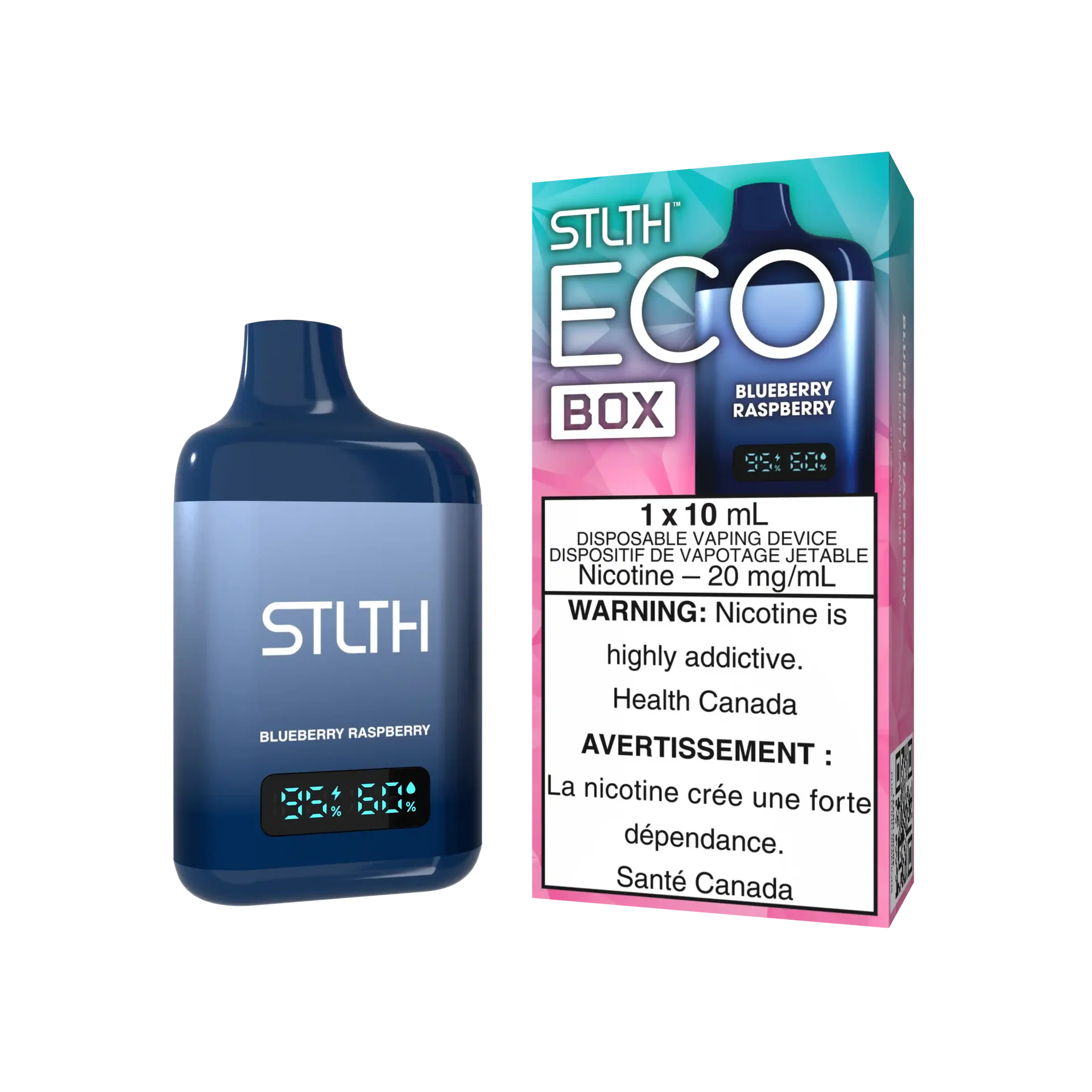 Blueberry Raspberry Stlth Eco Box - Disposable by STLTH