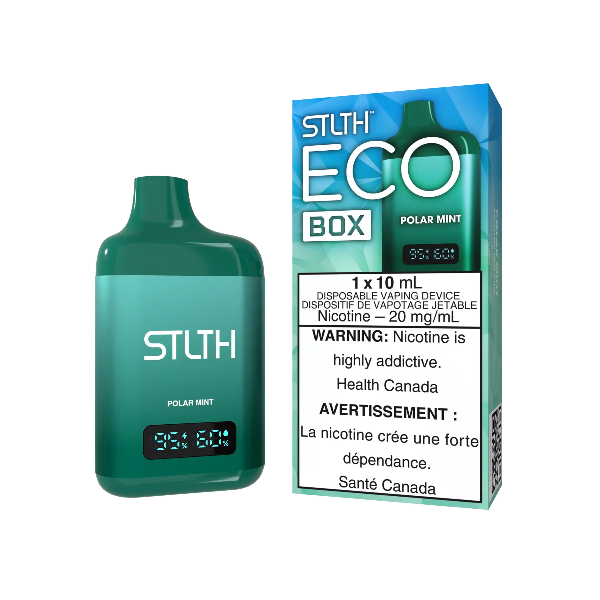 Polar Mint Stlth Eco Box - Disposable by STLTH
