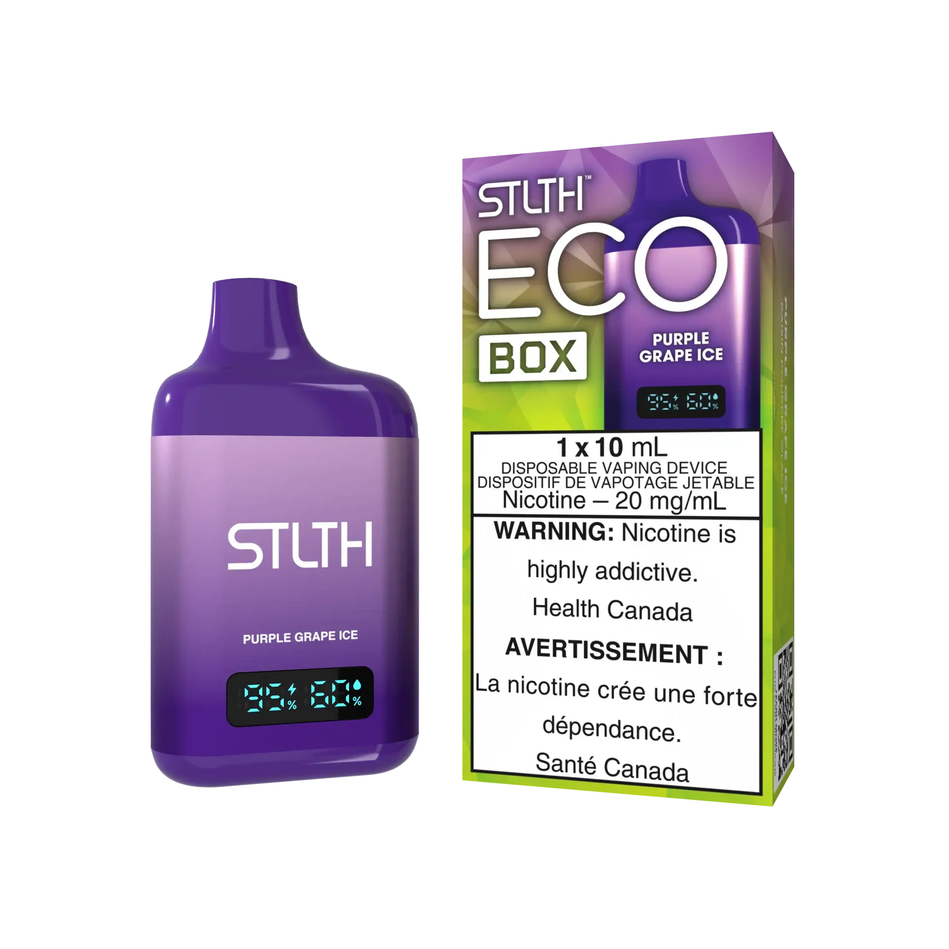 Purple Grape Ice Stlth Eco Box - Disposable by STLTH