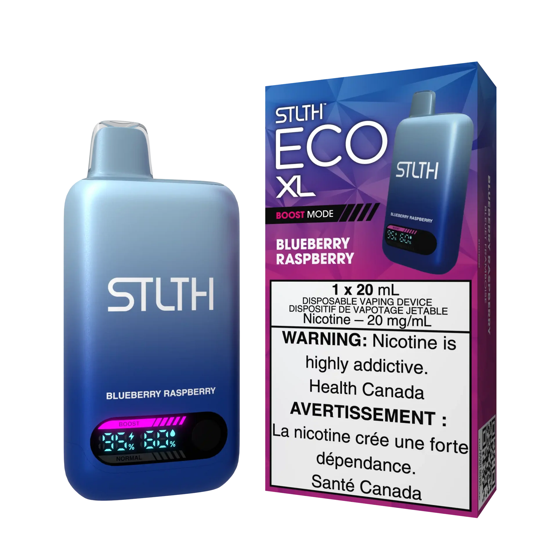 Blueberry Raspberry Stlth Eco XL - Disposable 60K by STLTH
