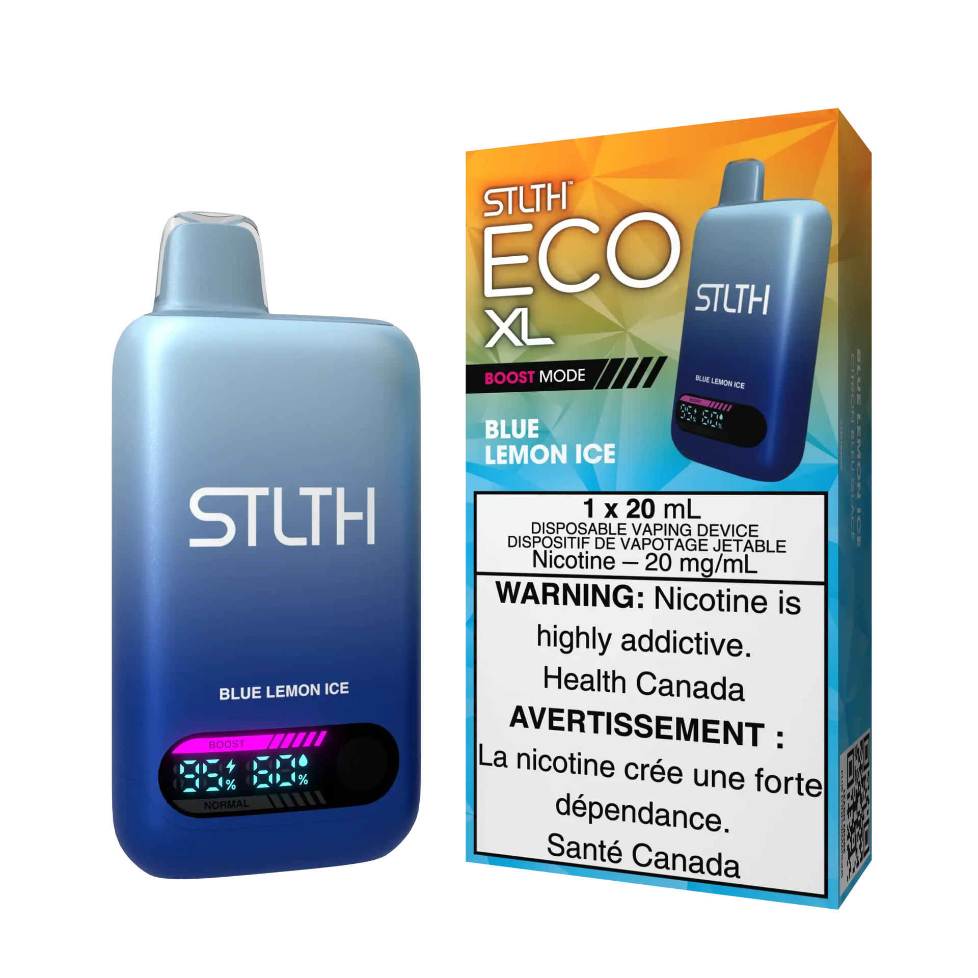 Blue Lemon Ice Stlth Eco XL - Disposable 60K by STLTH