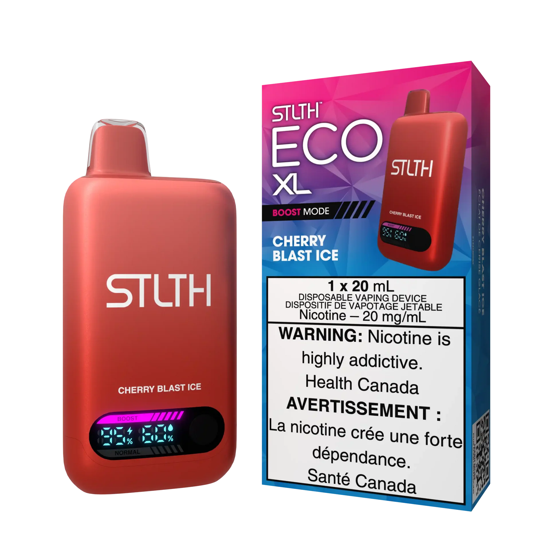Cherry Blast Ice Stlth Eco XL - Disposable 60K by STLTH