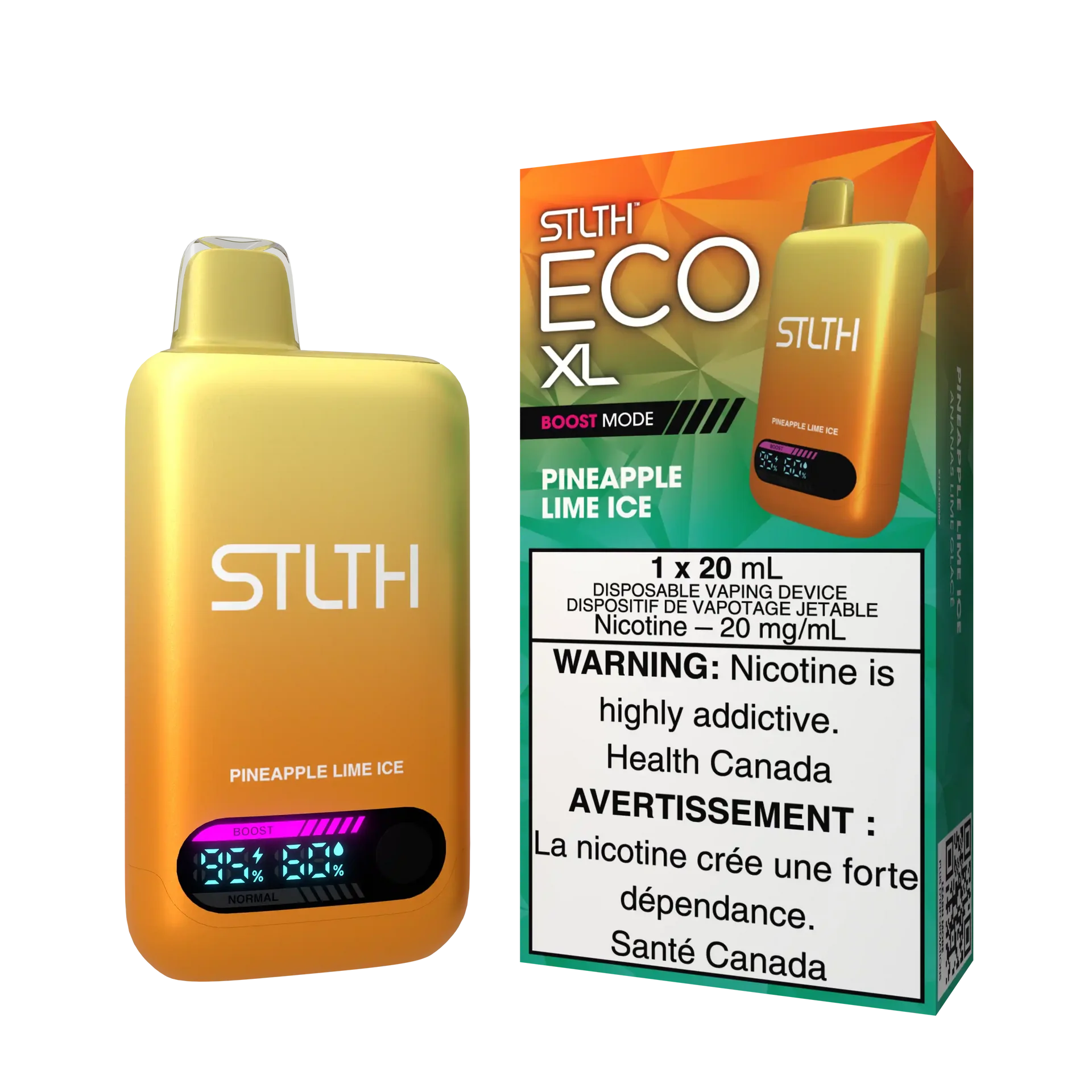 Pineapple Lime Ice Stlth Eco XL - Disposable 60K by STLTH