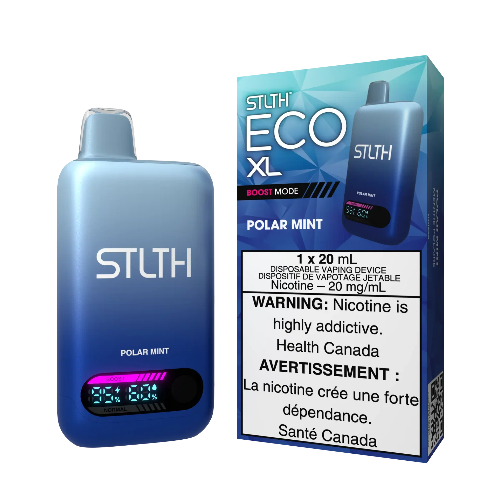 Polar Mint Stlth Eco XL - Disposable 60K by STLTH