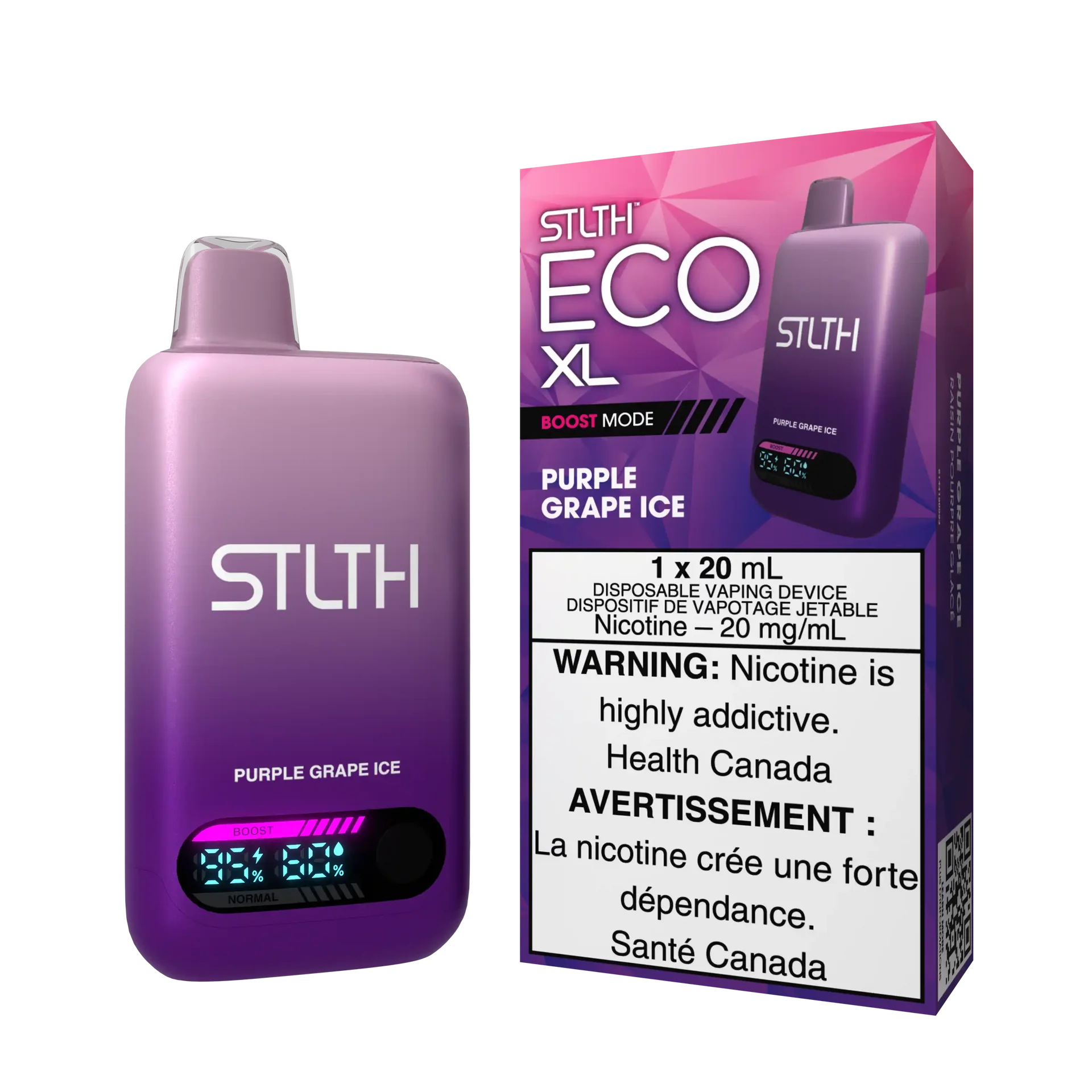 Purple Grape Stlth Eco XL - Disposable 60K by STLTH