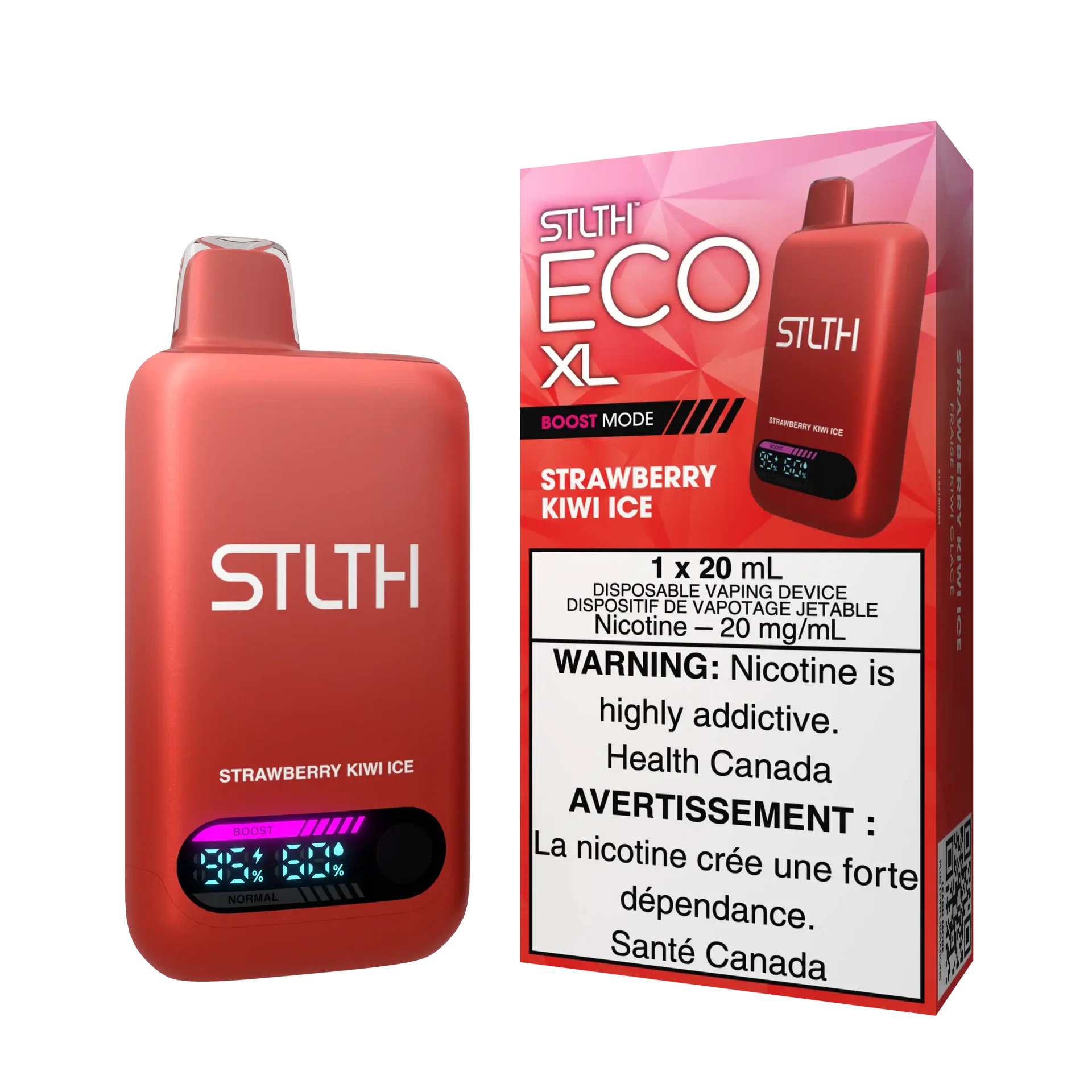 Strawberry Kiwi Stlth Eco XL - Disposable 60K by STLTH