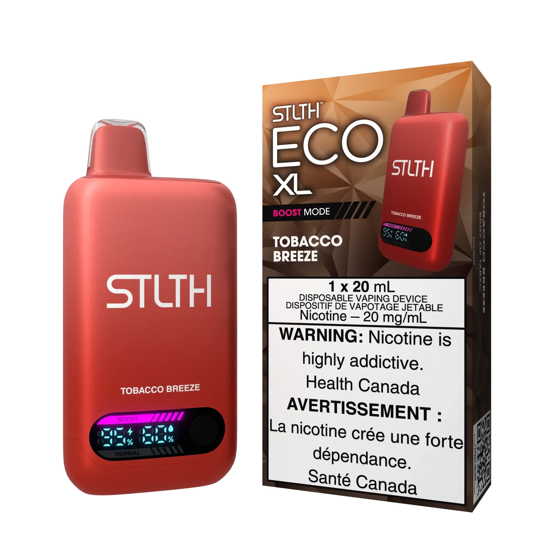 Tobacco Breeze Stlth Eco XL - Disposable 60K by STLTH