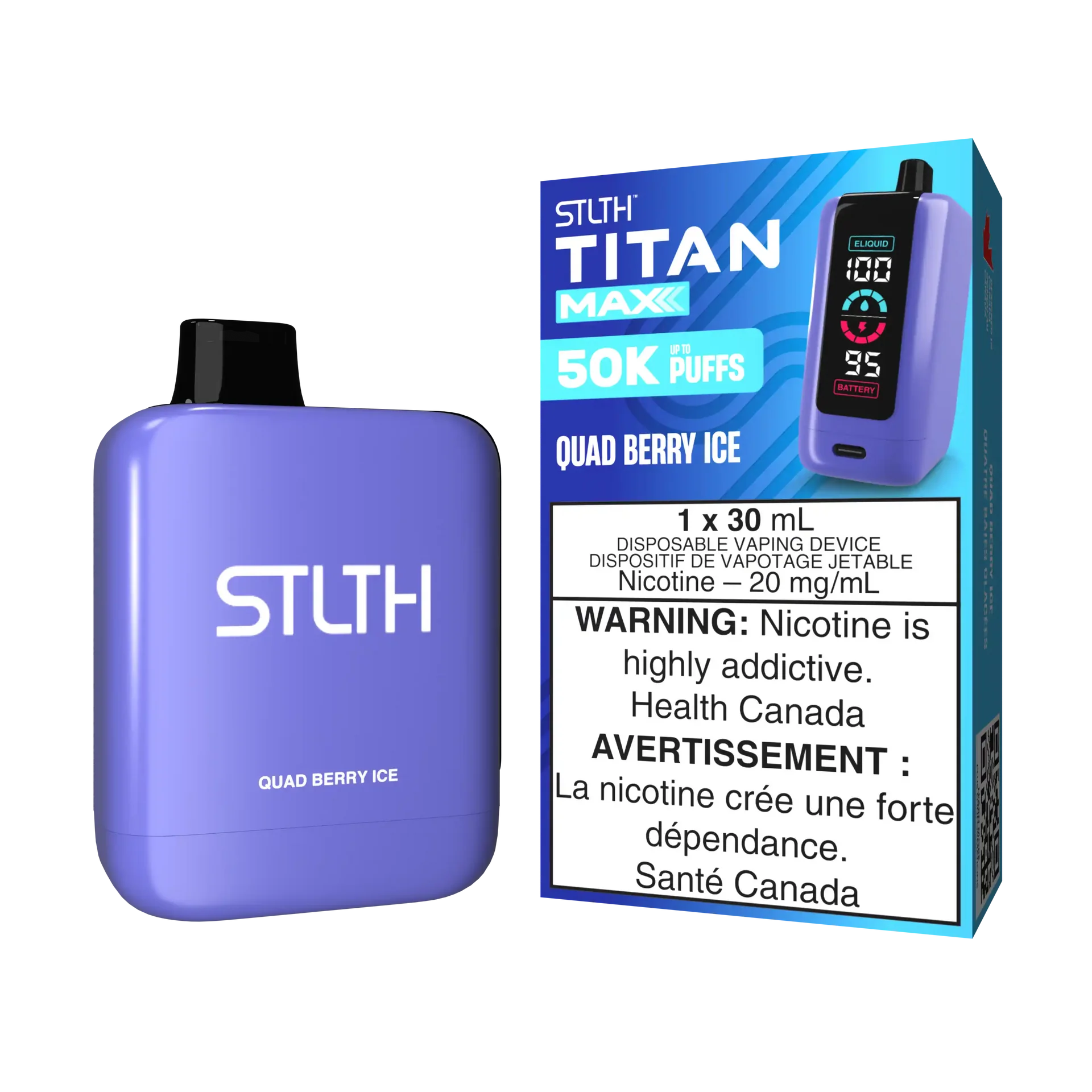 Quad Berry Ice Stlth Titan Max - Disposable 50K by STLTH