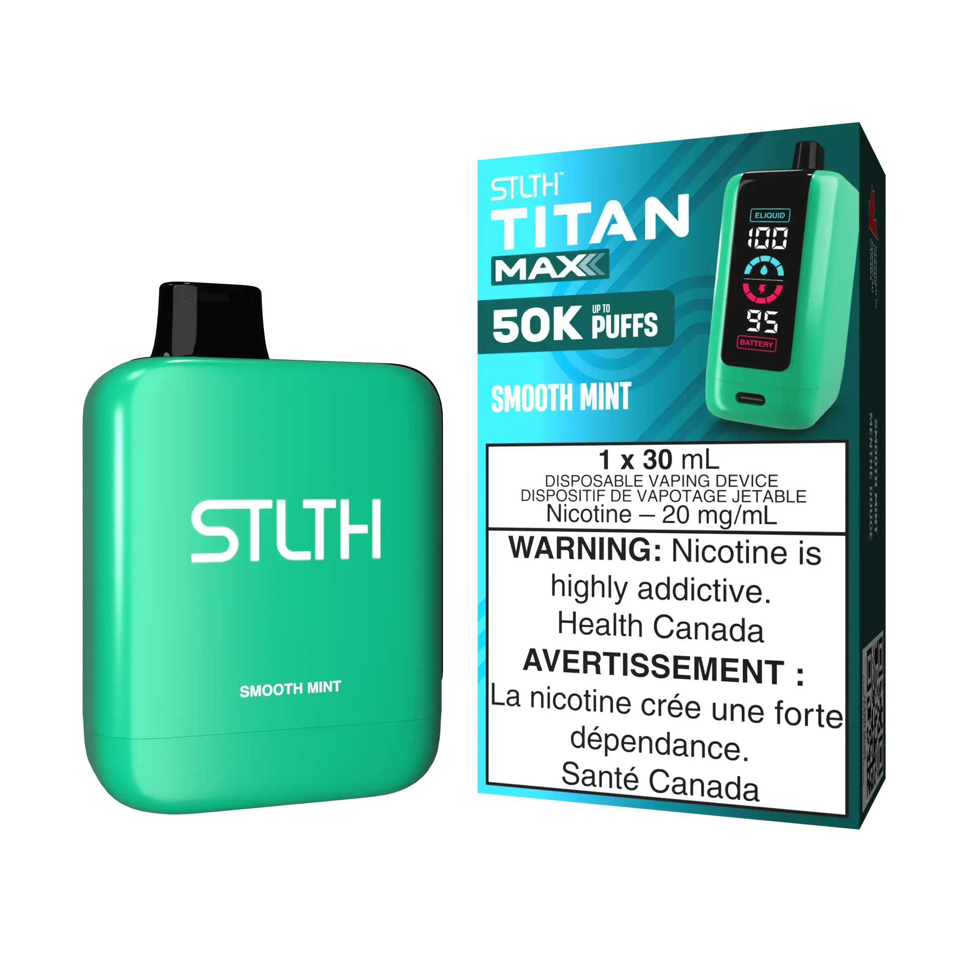crisp Mint Stlth Titan Max - Disposable 50K by STLTH