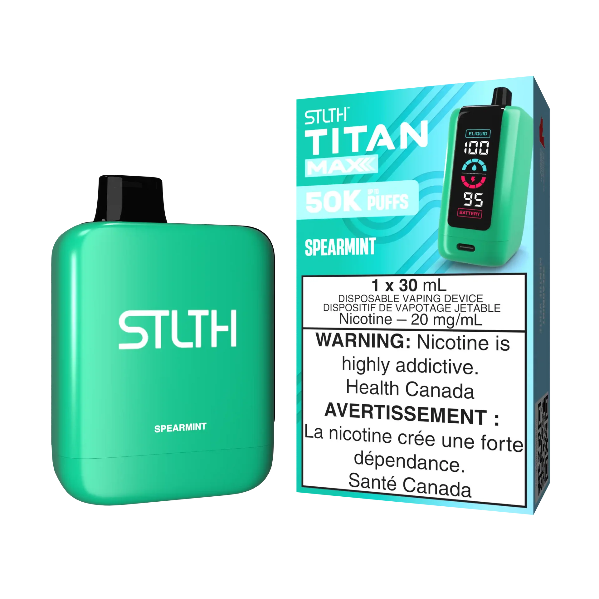Spearmint Stlth Titan Max - Disposable 50K by STLTH