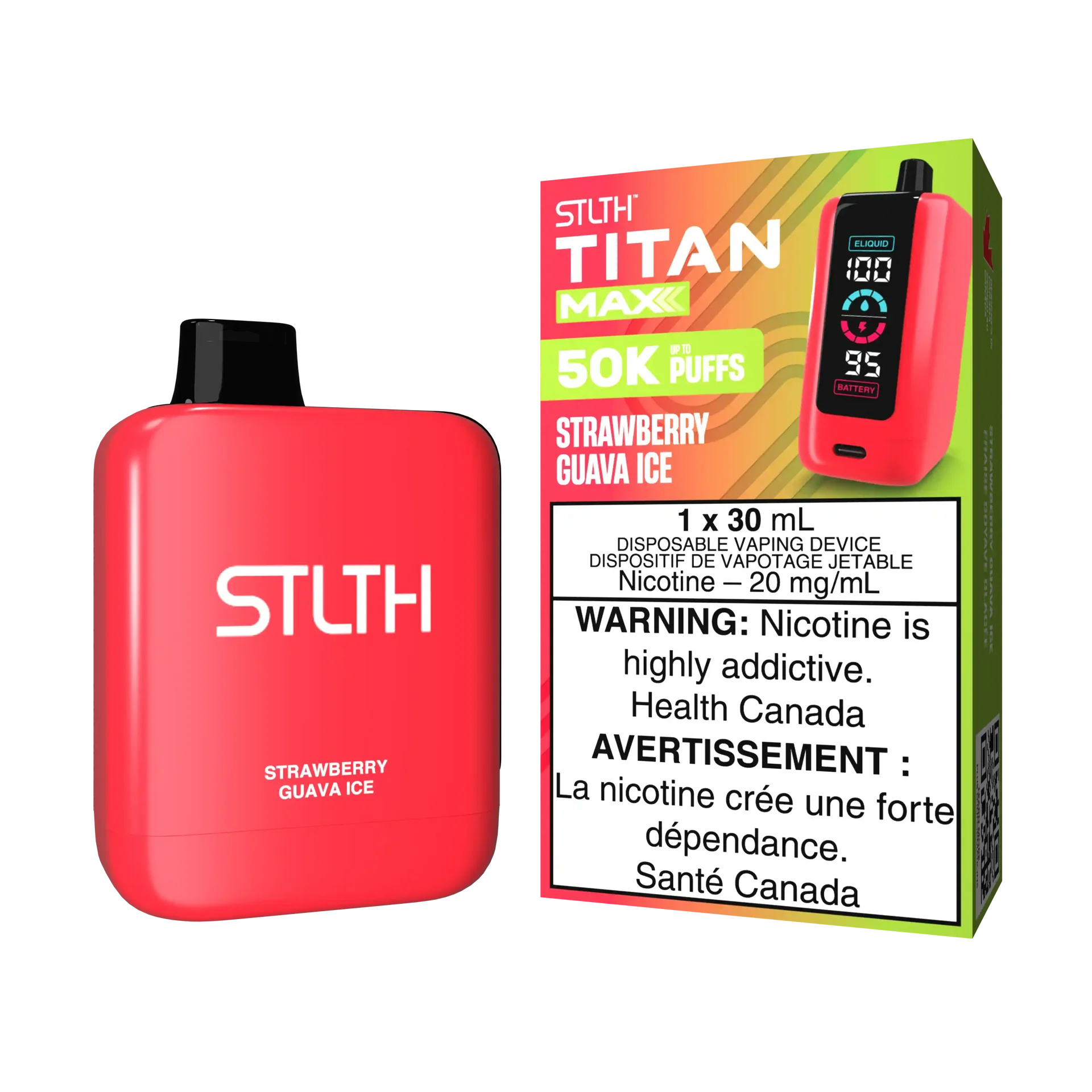 Strawberry Guava Ice Stlth Titan Max - Disposable 50K by STLTH