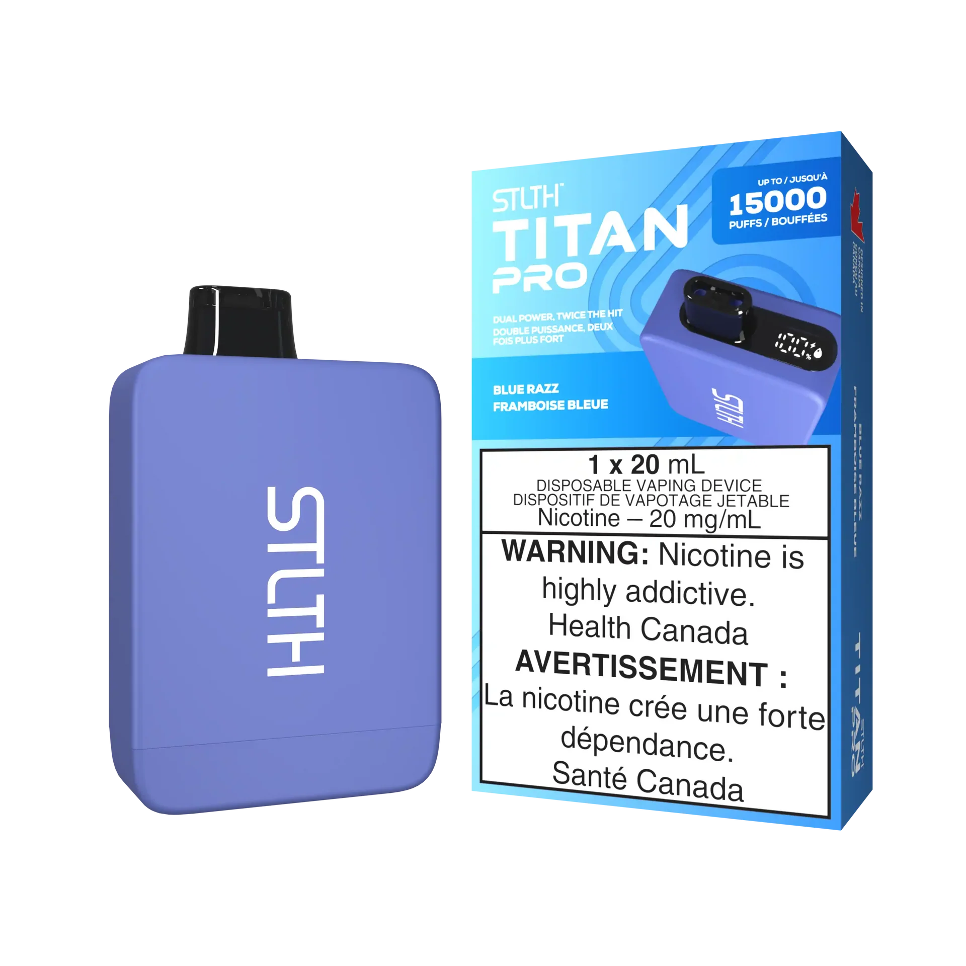 Blue Razz Stlth Titan Pro - Disposable 15K by STLTH