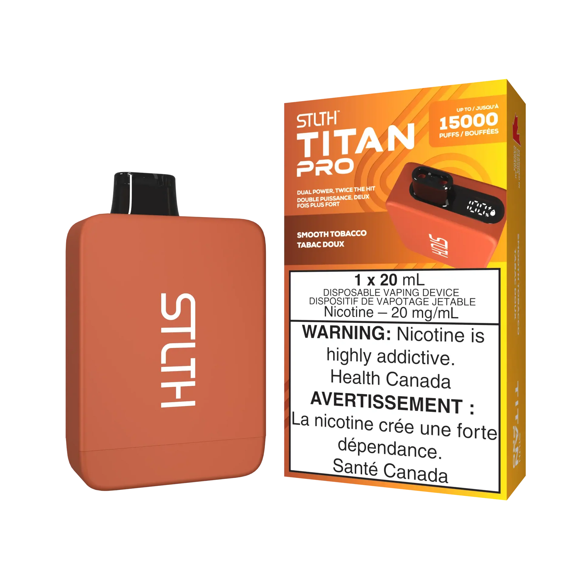 crisp Tobacco Stlth Titan Pro - Disposable 15K by STLTH