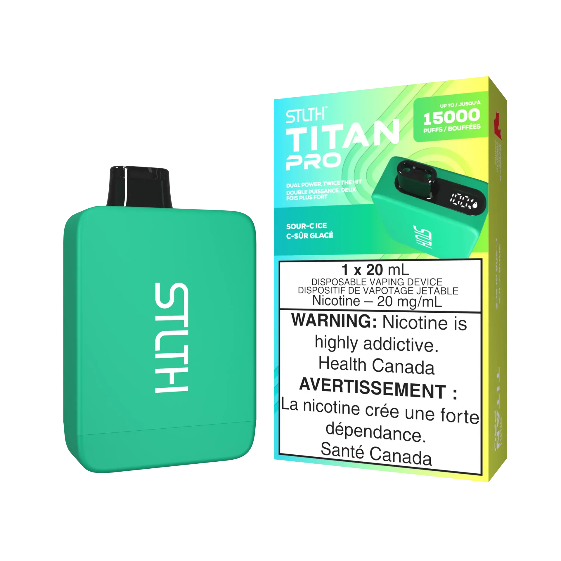 Sour-C Ice Stlth Titan Pro - Disposable 15K by STLTH