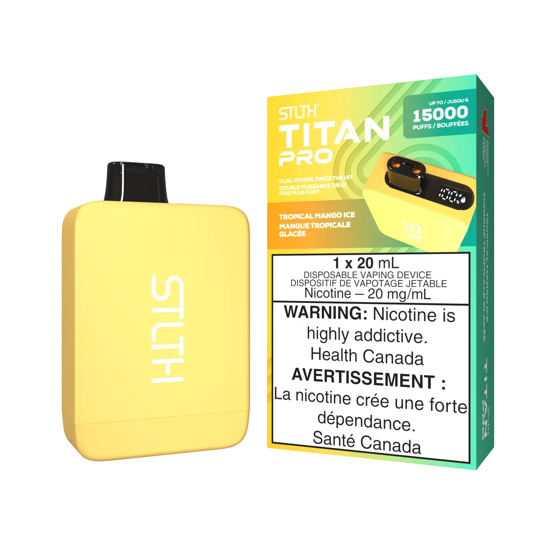 Tropical Mango Ice Stlth Titan Pro - Disposable 15K by STLTH
