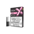 Stlth X Pink Lemon vape pods: a black and white pod next to a pink and black box.