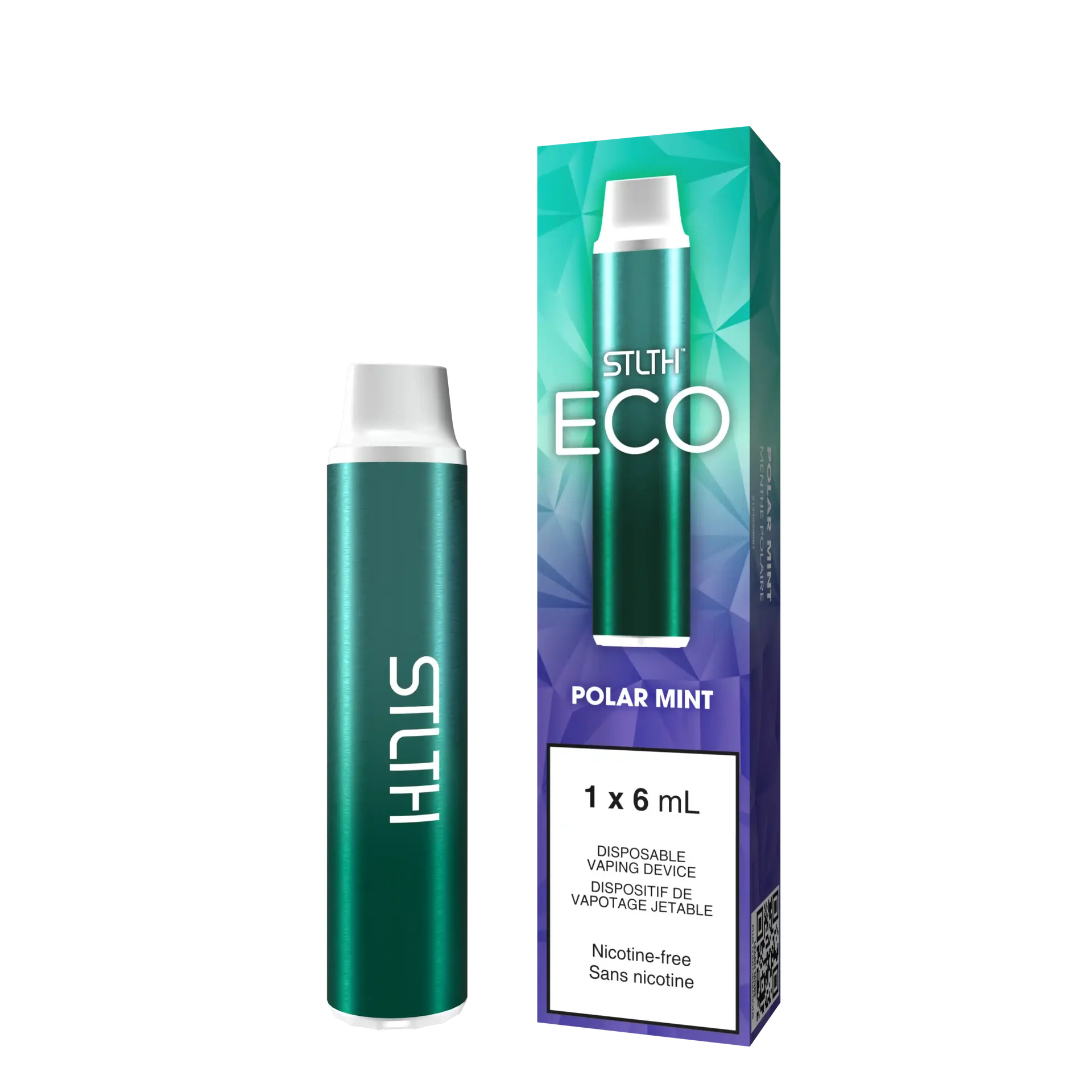 Polar Mint Nicotine Free Stlth ECO - Disposable Vape by STLTH