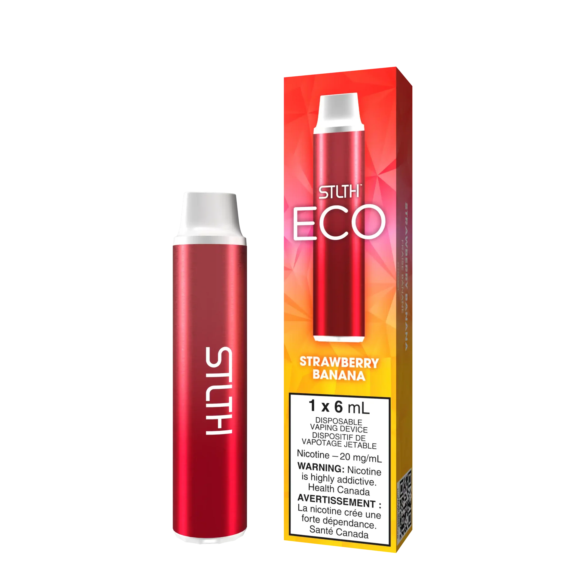 Strawberry Banana Stlth ECO - Disposable Vape by STLTH