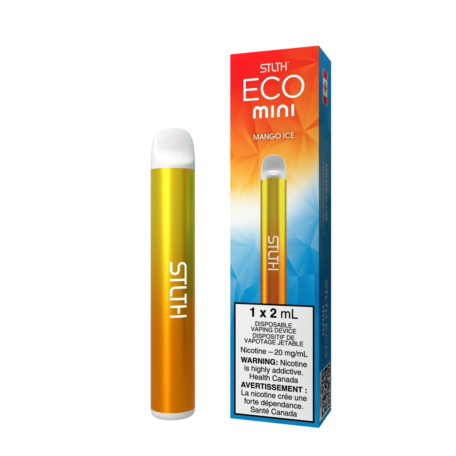 Mango Ice Stlth Eco Mini - Disposable Vape – 20mg by STLTH