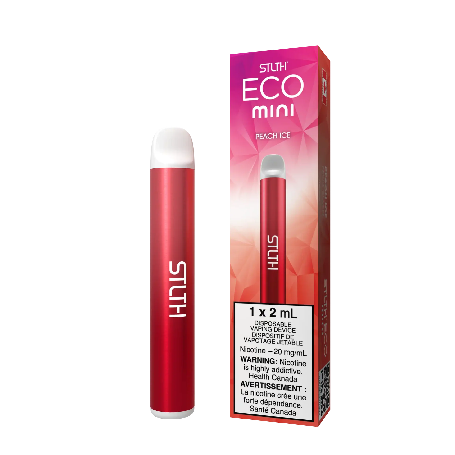 Peach Ice Stlth Eco Mini - Disposable Vape – 20mg by STLTH