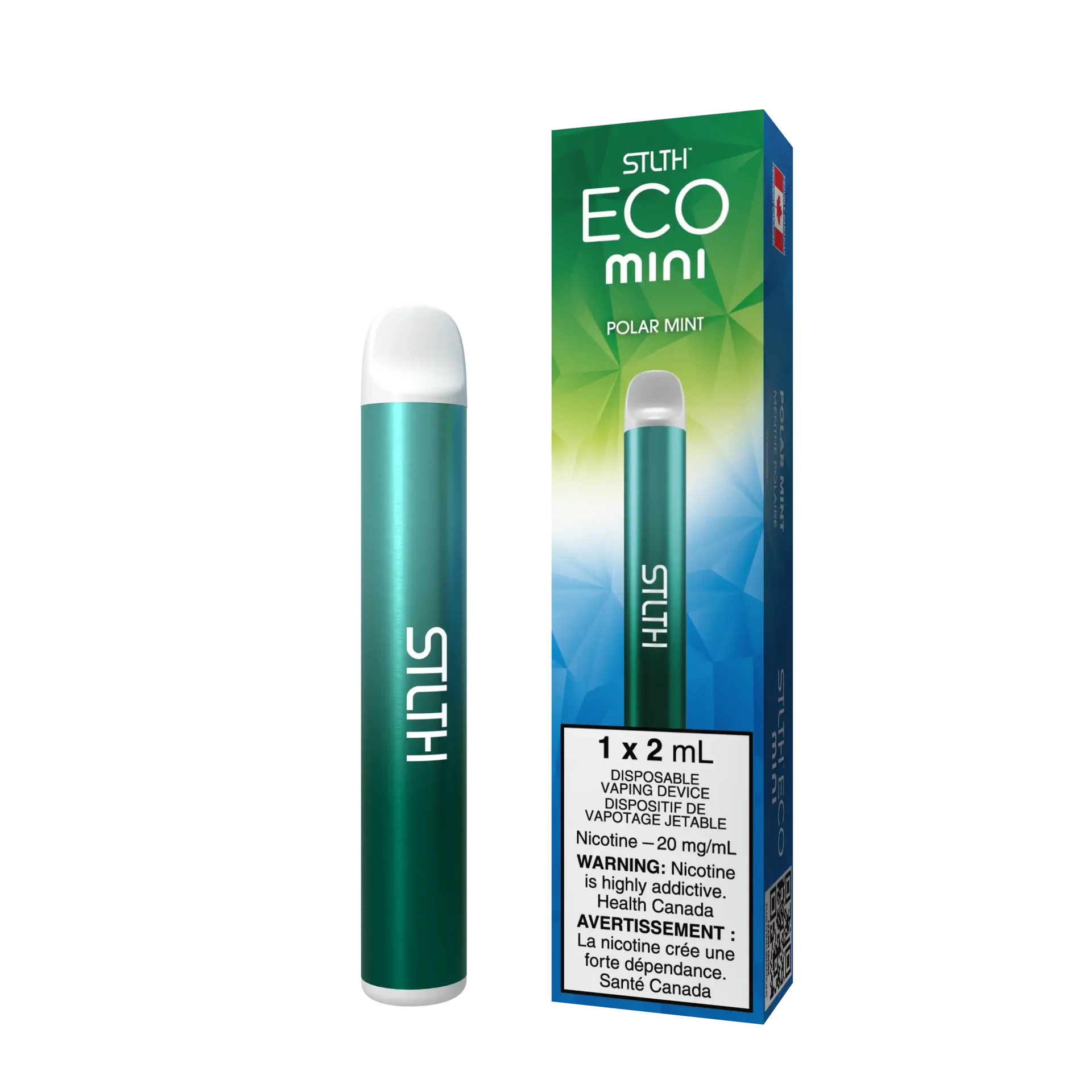 Polar Mint Stlth Eco Mini - Disposable Vape – 20mg by STLTH