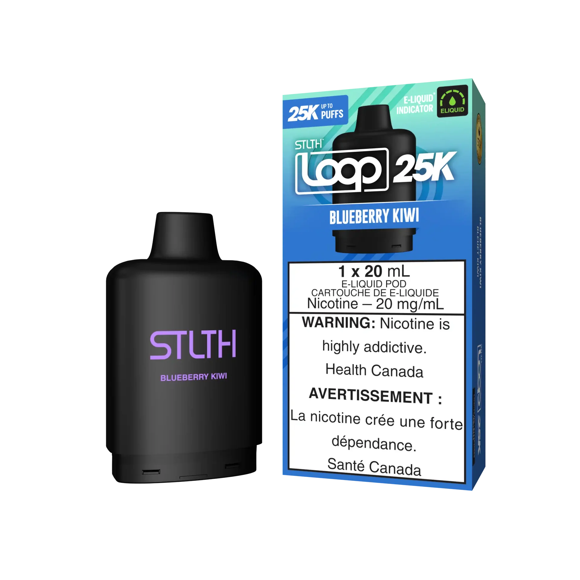 Blueberry Kiwi Stlth Loop 25K Pod by STLTH LOOP
