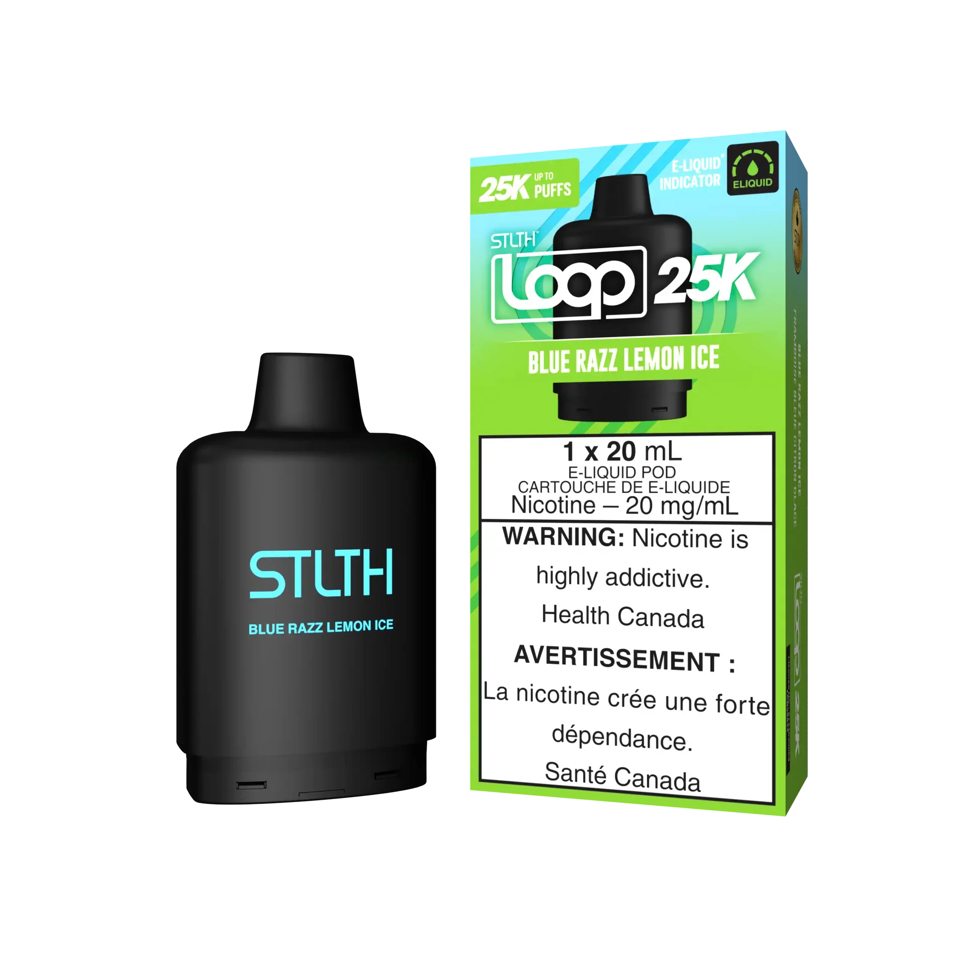 Blue Razz Lemon Ice Stlth Loop 25K Pod by STLTH LOOP