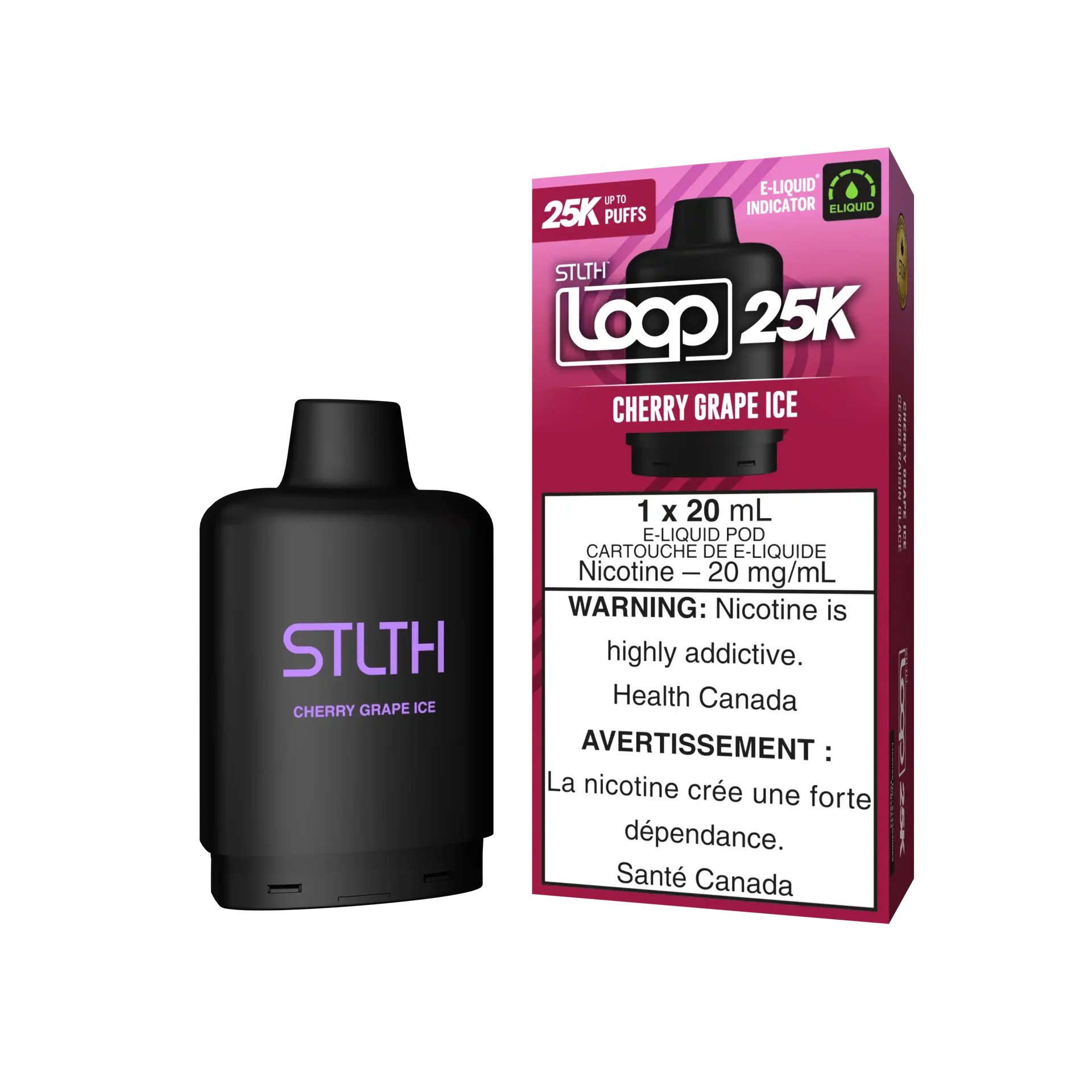 Cherry Grape Ice Stlth Loop 25K Pod by STLTH LOOP